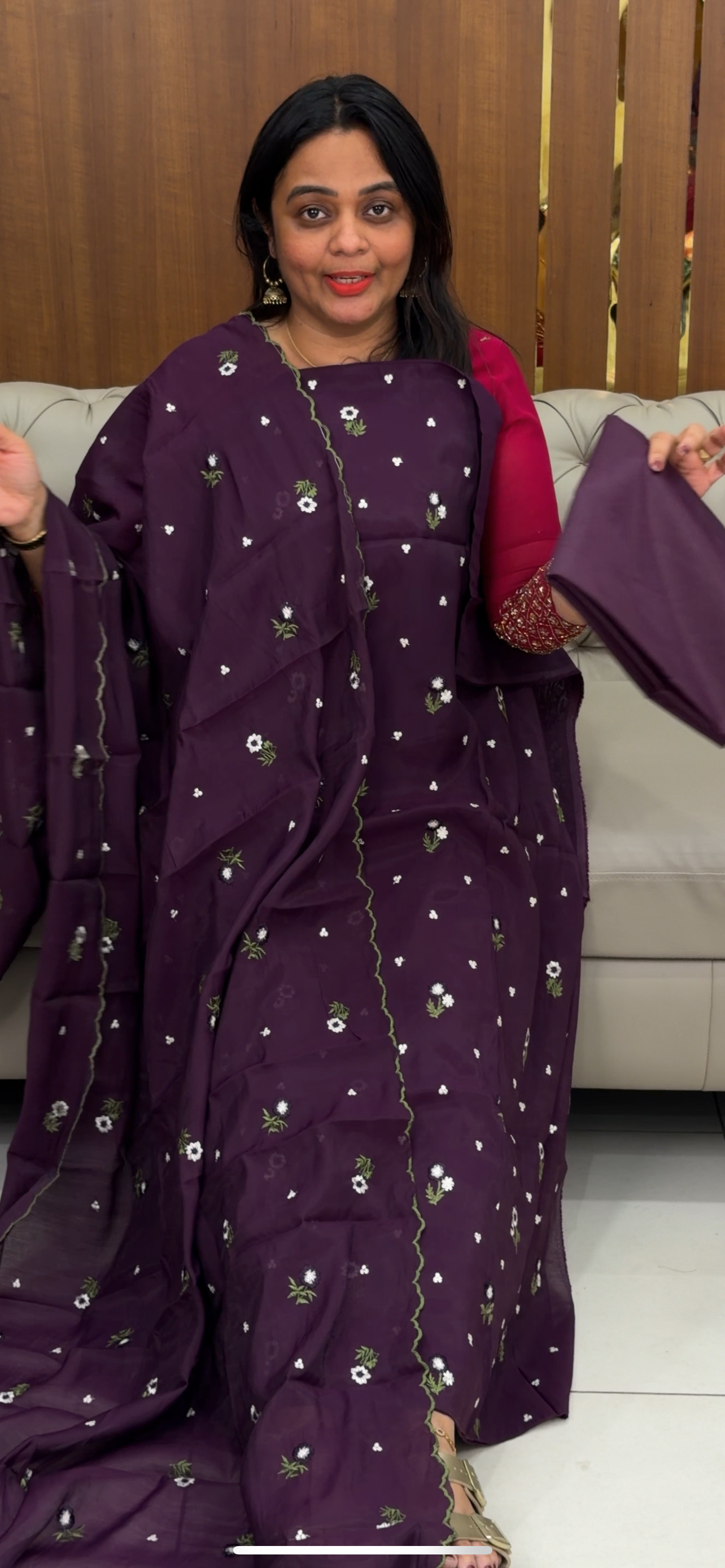 MUL CHANDERI UNSTITCHED SALWAR SUITS - IHA 29843