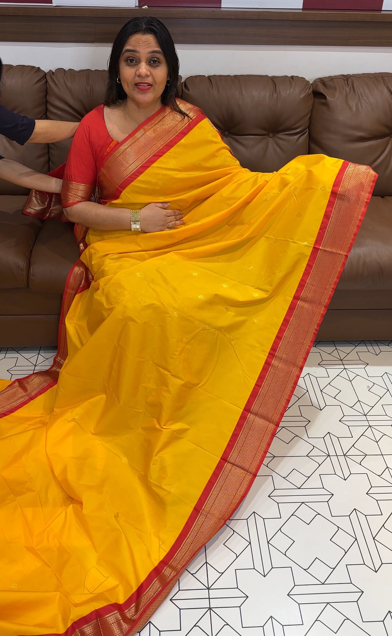 SEMI SILK SAREES - IHA 18756