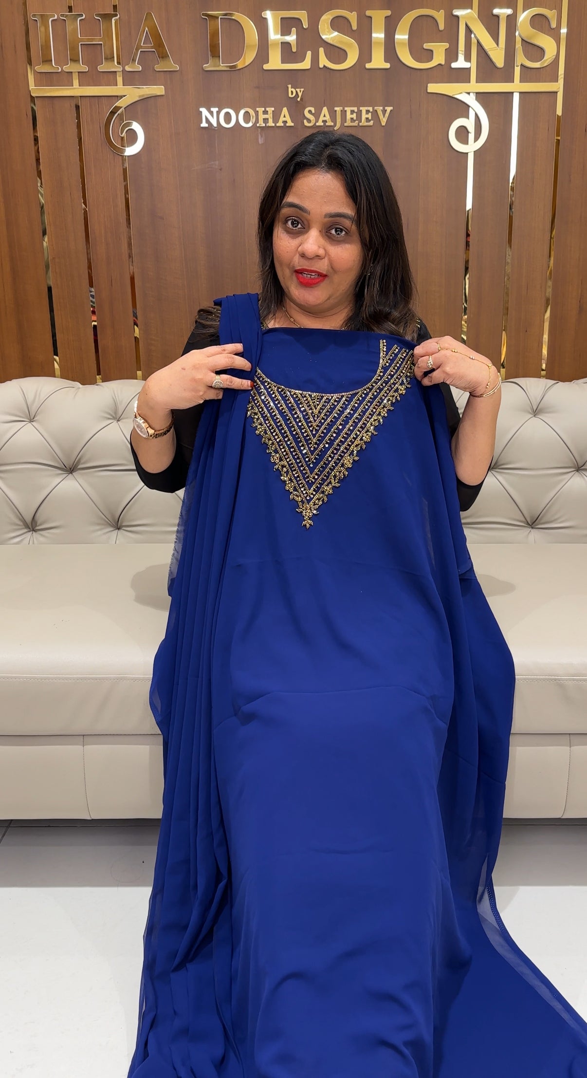 FORWARD GEORGETTE TOP,BOTTOM AND DUPATTA  - IHA 24317