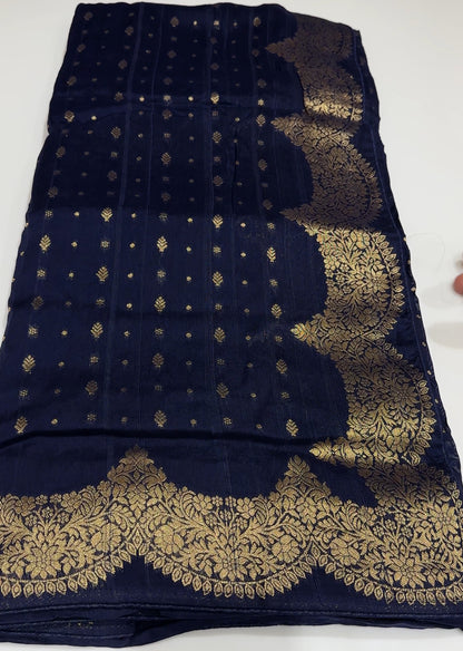 RAW SILK  SAREES - IHA 17461