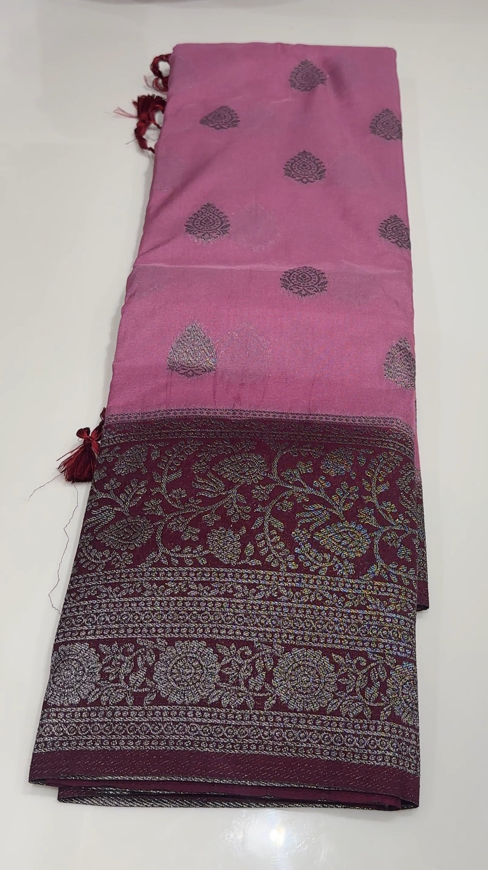 SEMI BANARASI  SAREES - IHA 16798