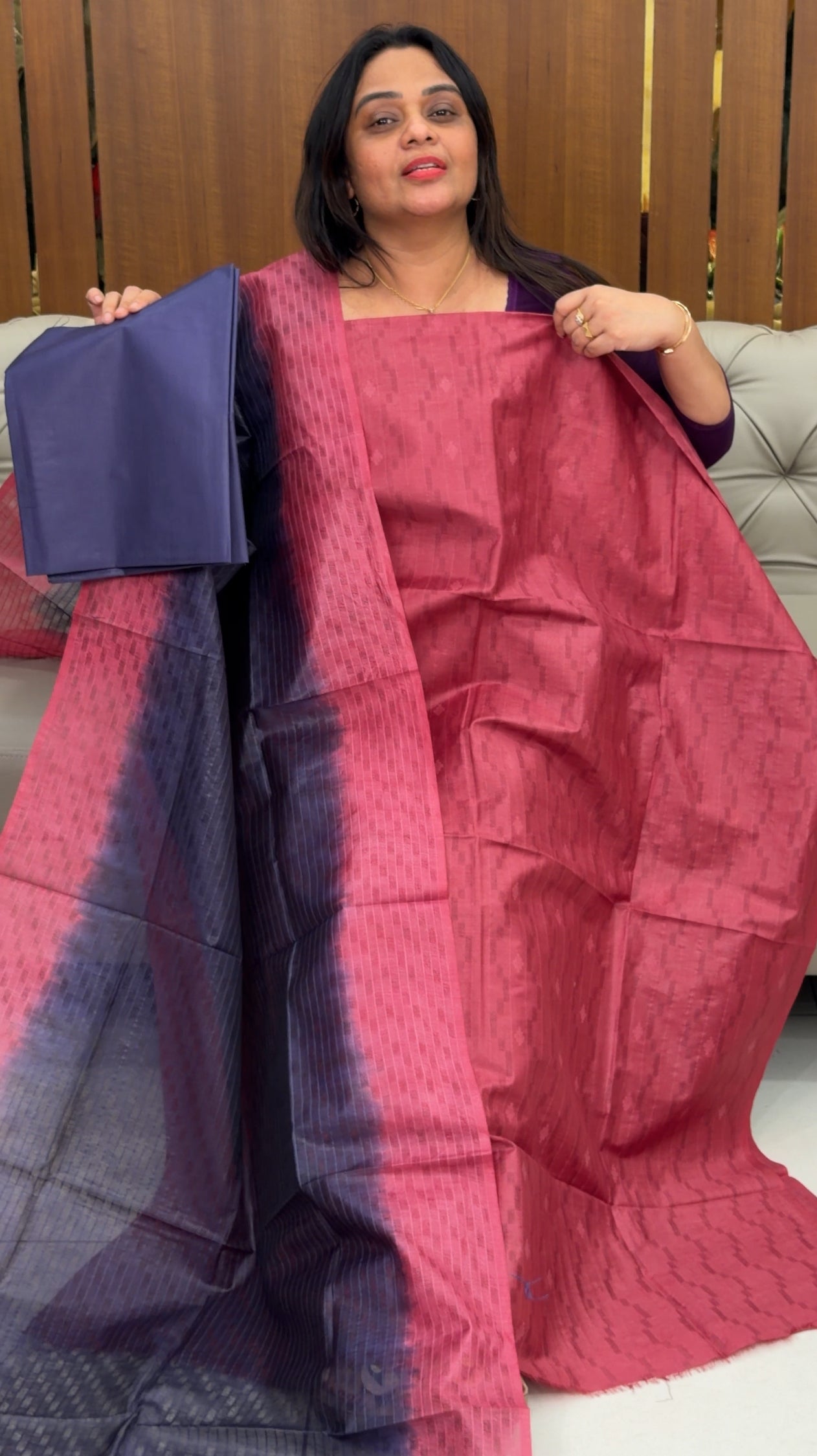 SEMI TUSSUR UNSTITCHED SALWAR SUITS - IHA 29187