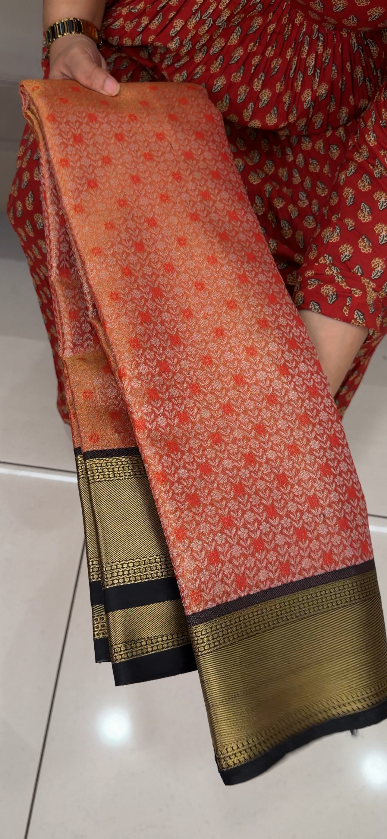 SEMI BROCADE SAREES - IHA 28959