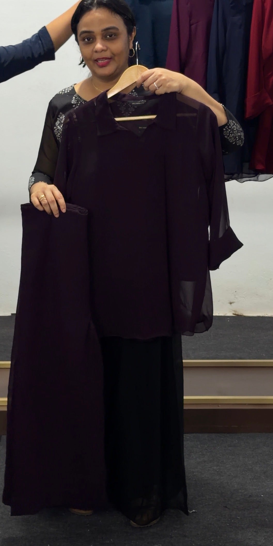 IHA'S IN-HOUSE GEORGETTE CO-ORDS SETS - IHA 36070