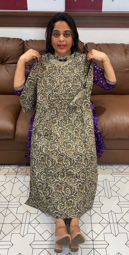 PRINTED LONG TOPS - IHA 25445