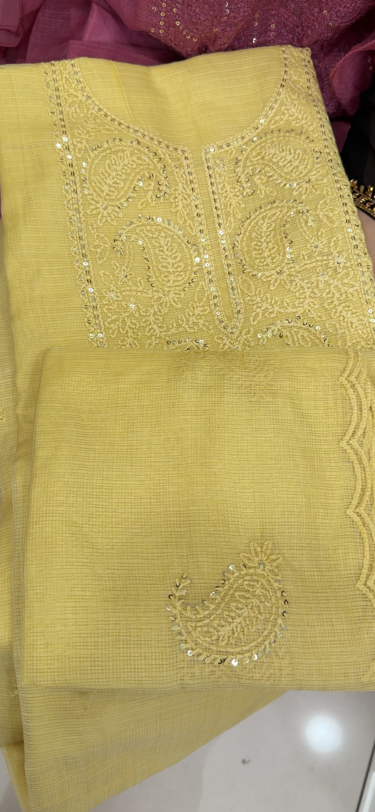 NET KOTA UNSTITCHED SALWAR SUITS - IHA 35047