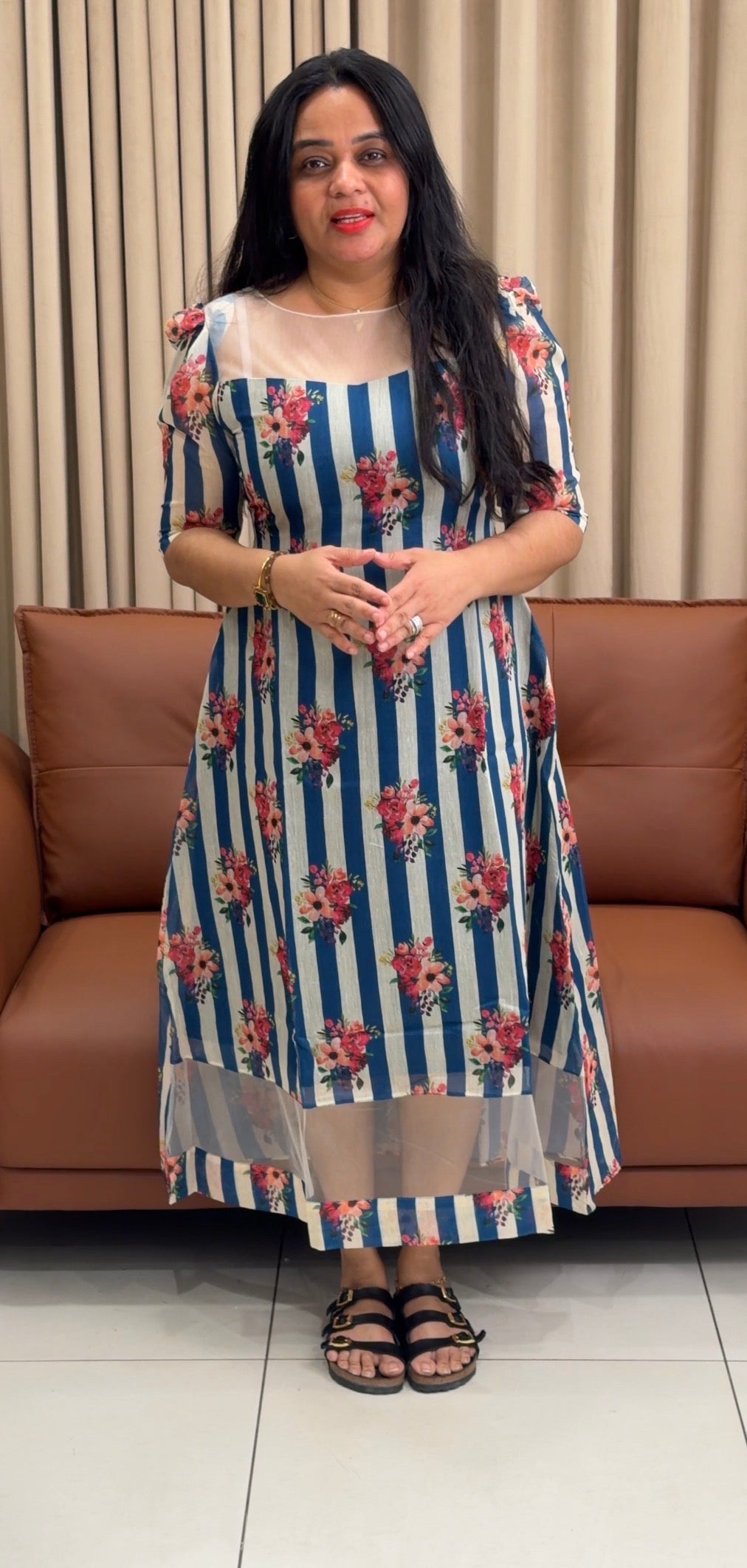 IHA'S IN-HOUSE PRINTED FROCKS - IHA 35206