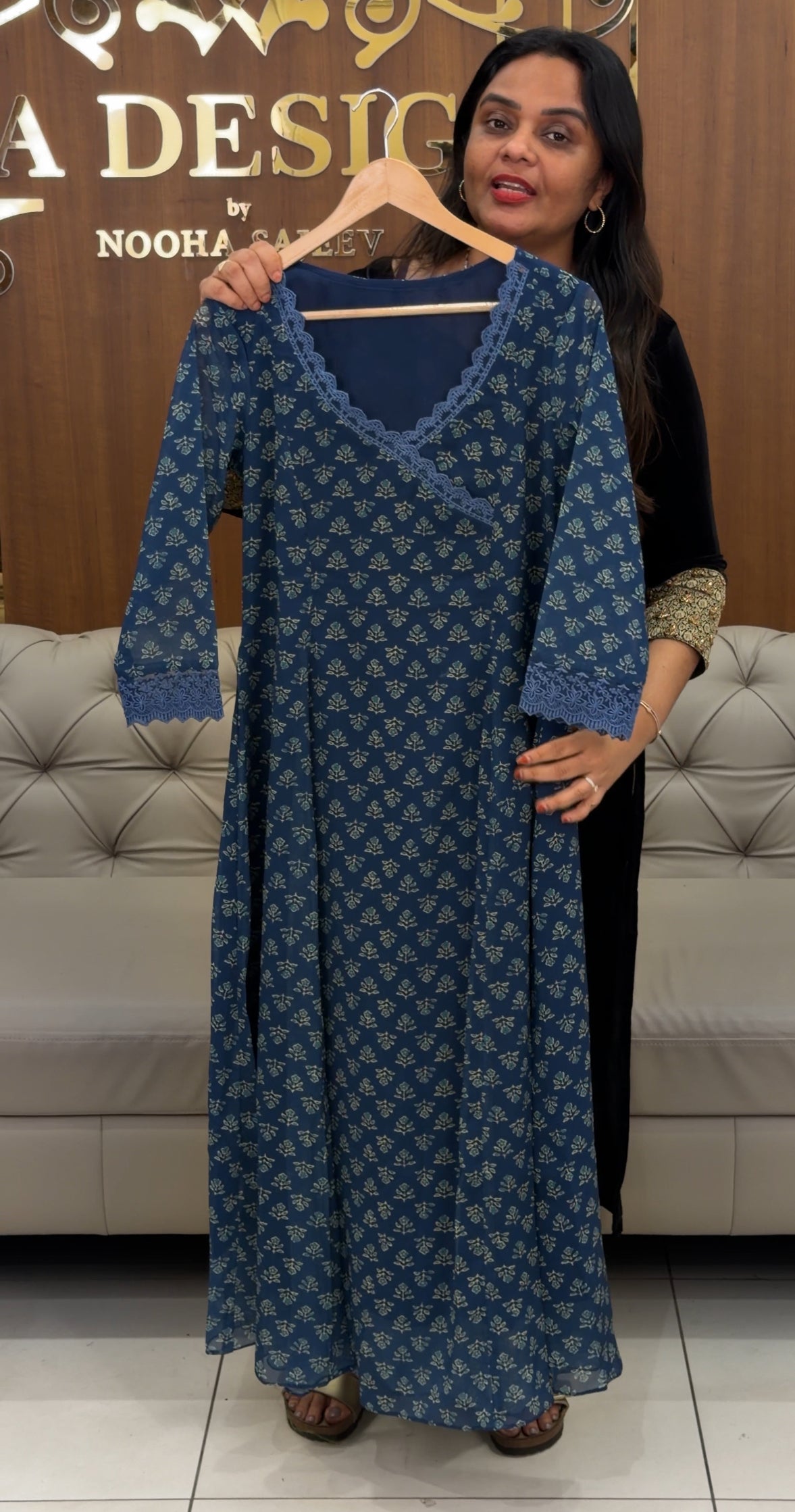 IHA'S IN-HOUSE GEORGETTE PRINTED TOPS - IHA 30861