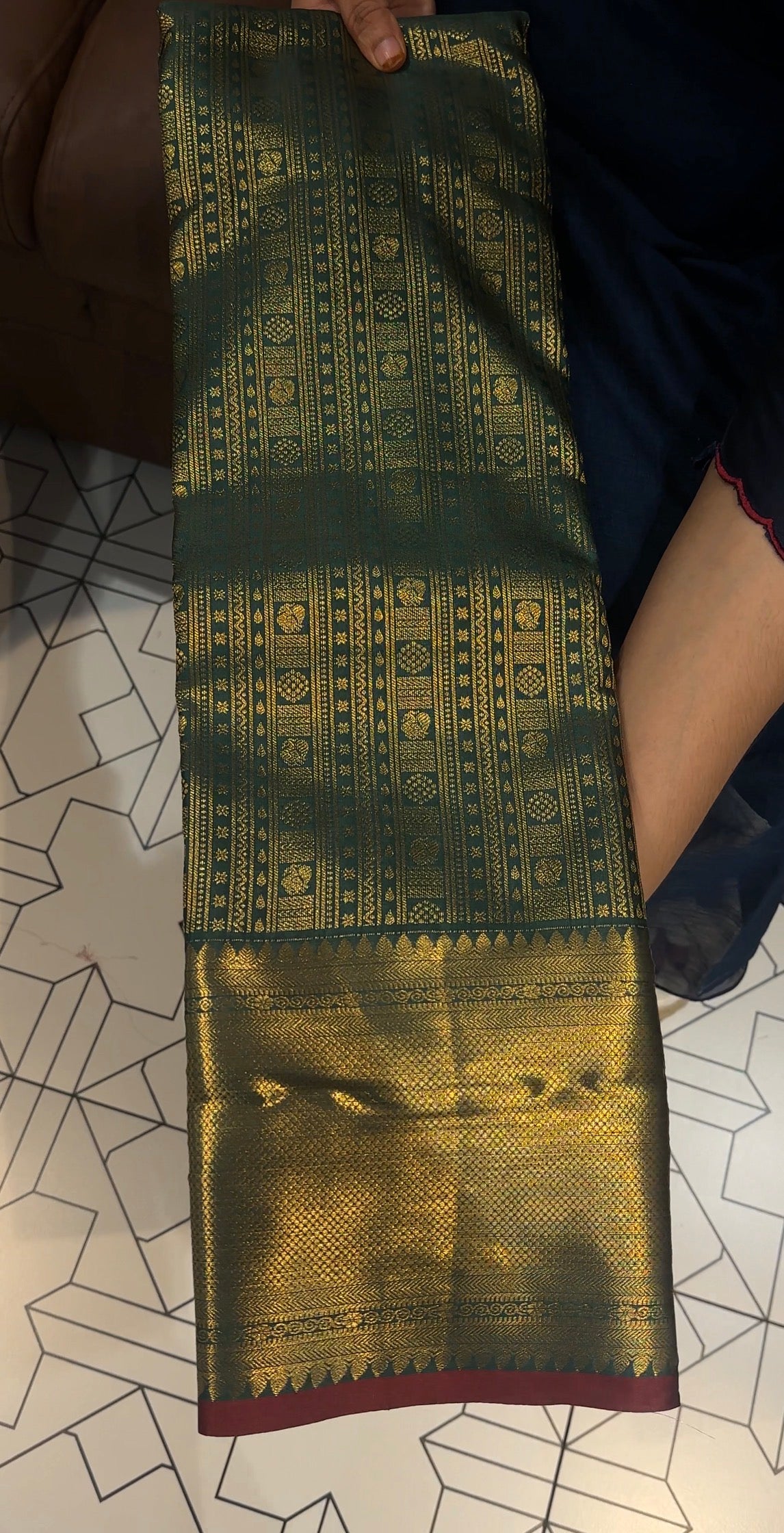 DESIGNER BROCADE SILK SAREES - IHA 32875