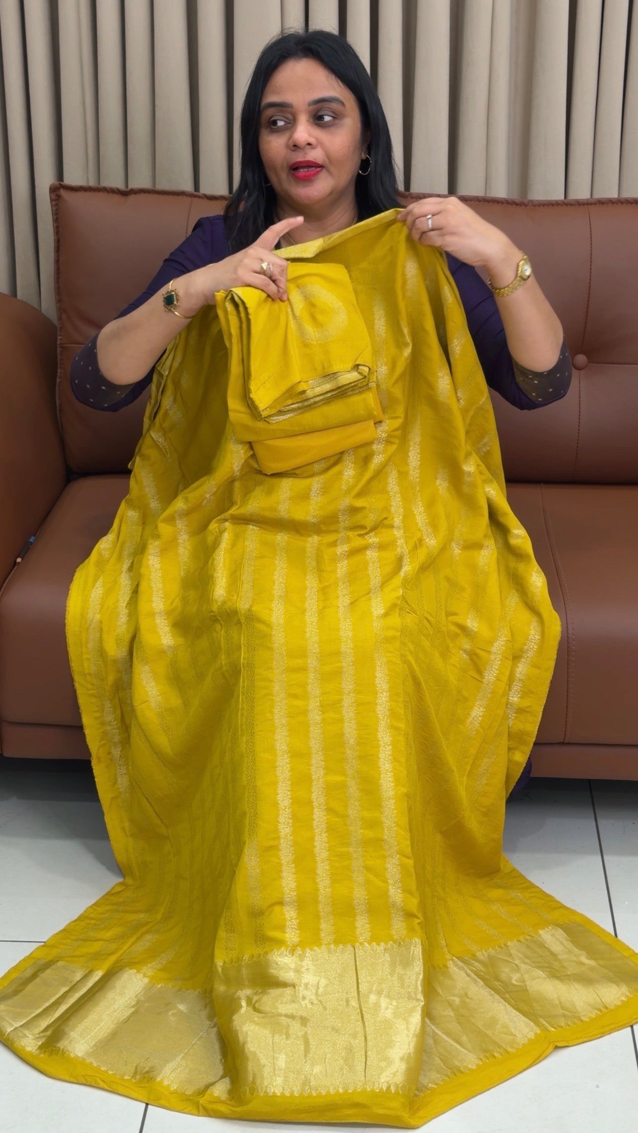 SEMI BANARSI UNSTITHED SALWAR SUITS - IHA 34403