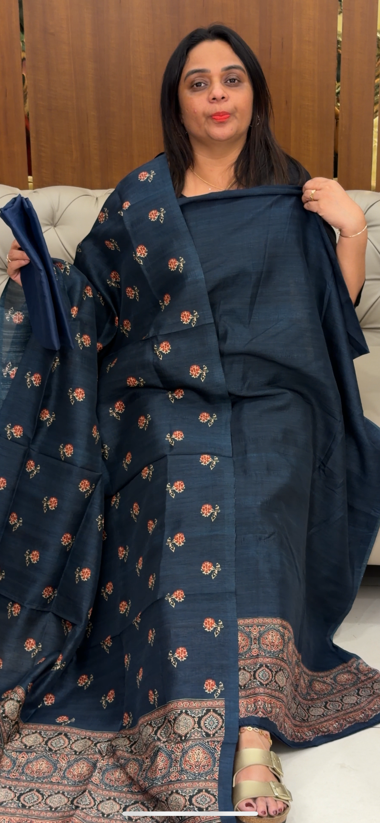 SEMI RAW SILK UNSTITCHED SALWAR SUITS - IHA 29795