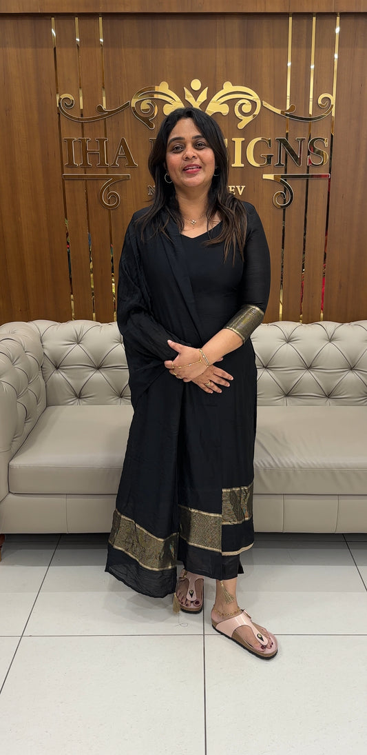 FORWARD MALAI CHANDFERI TOP,BOTTOM AND DUPATTA - IHA 26710