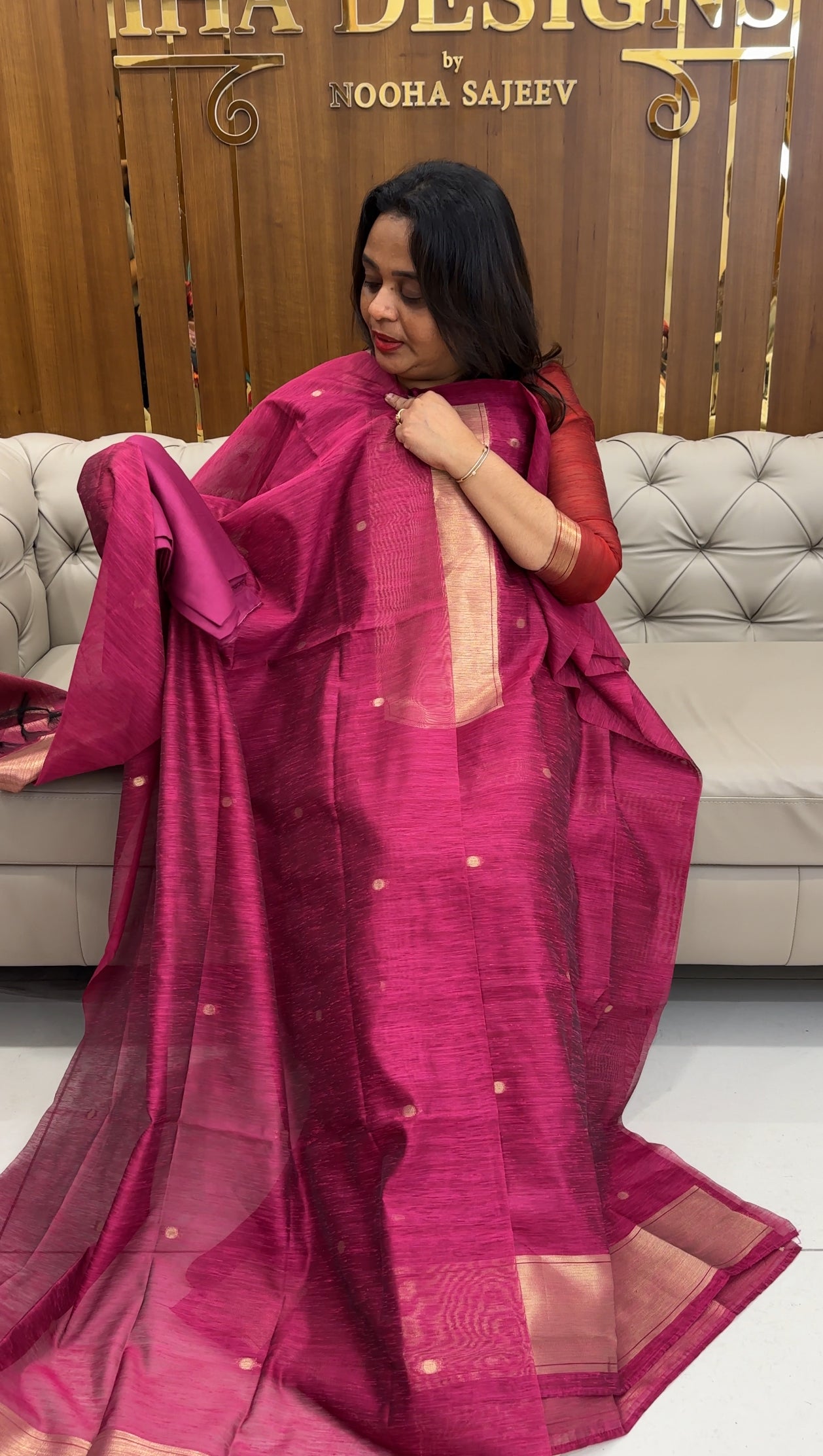 SEMI BANARASI UNSTITCHED SALWAR SUITS   - IHA 25205