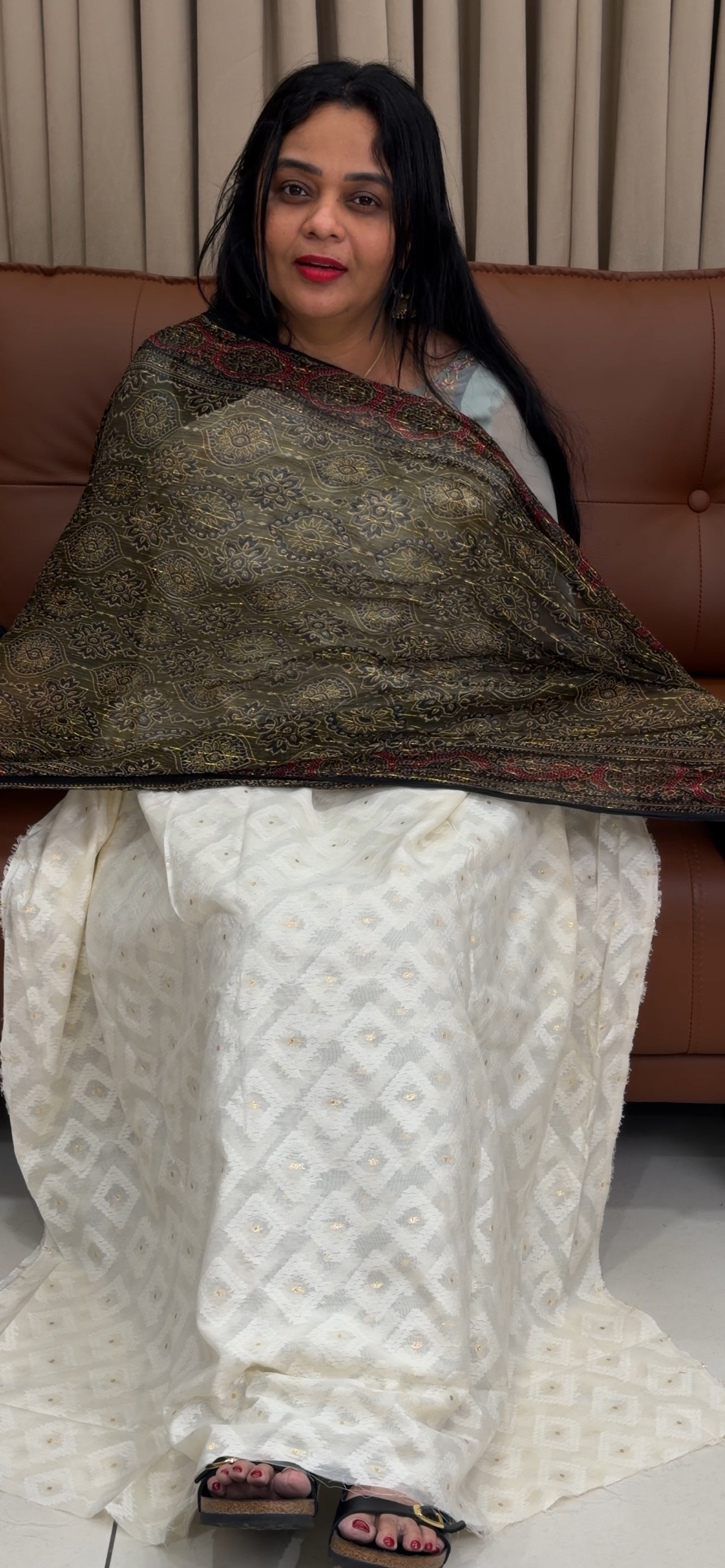 COTTON UNSTITCHED SALWRA SUITS - IHA 34528