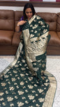 VISCOSE ORGANZA SAREES - IHA 16779