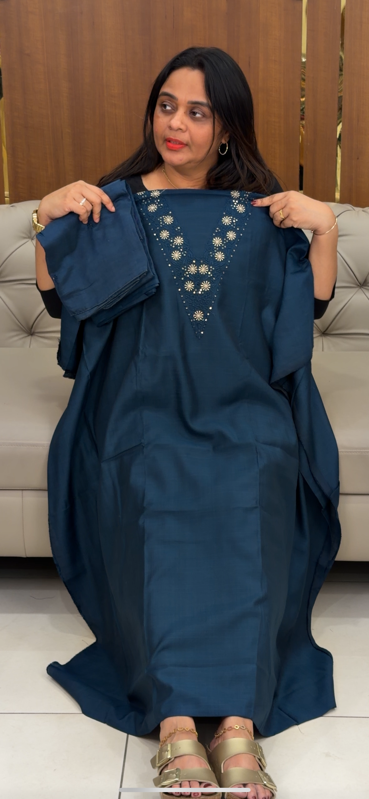 MUL CHANDERI UNSTITCHED SALWAR SUITS - IHA 29794