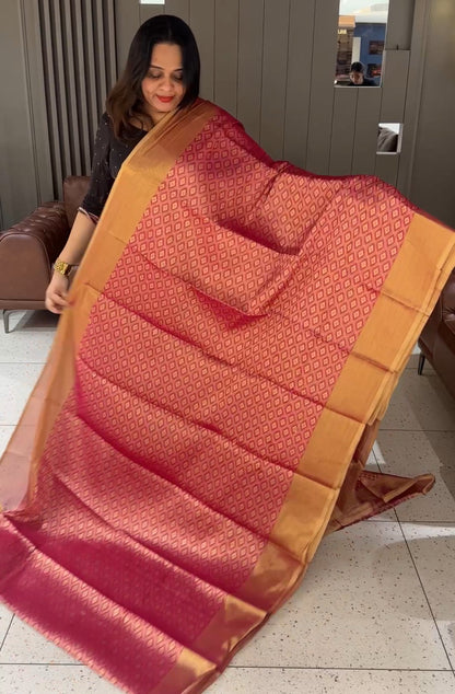 SEMI KATAN SAREES - IHA 19019