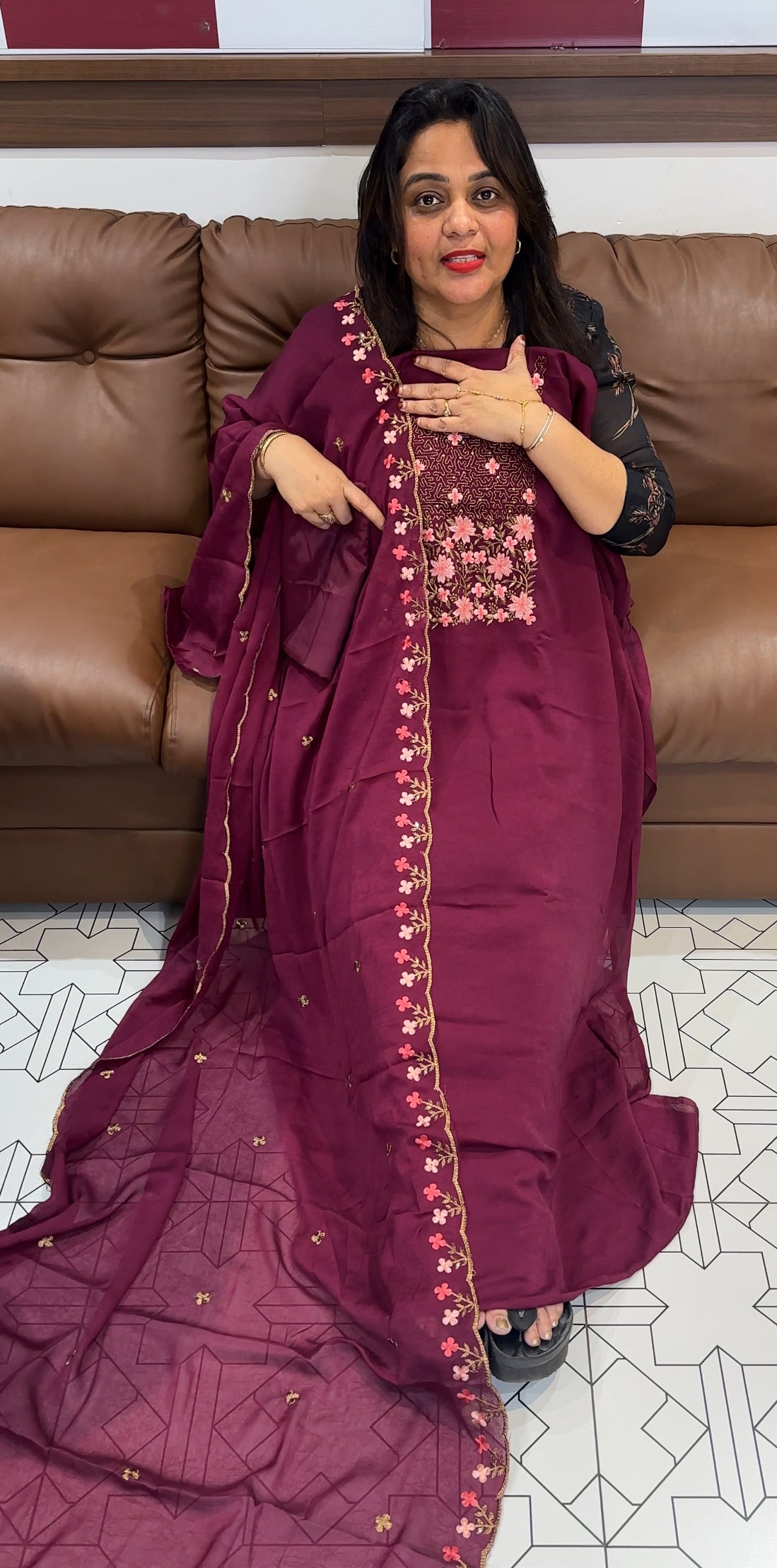 CRUSHED SILK UNSTITCHED SALWAR SUITS - IHA 24942