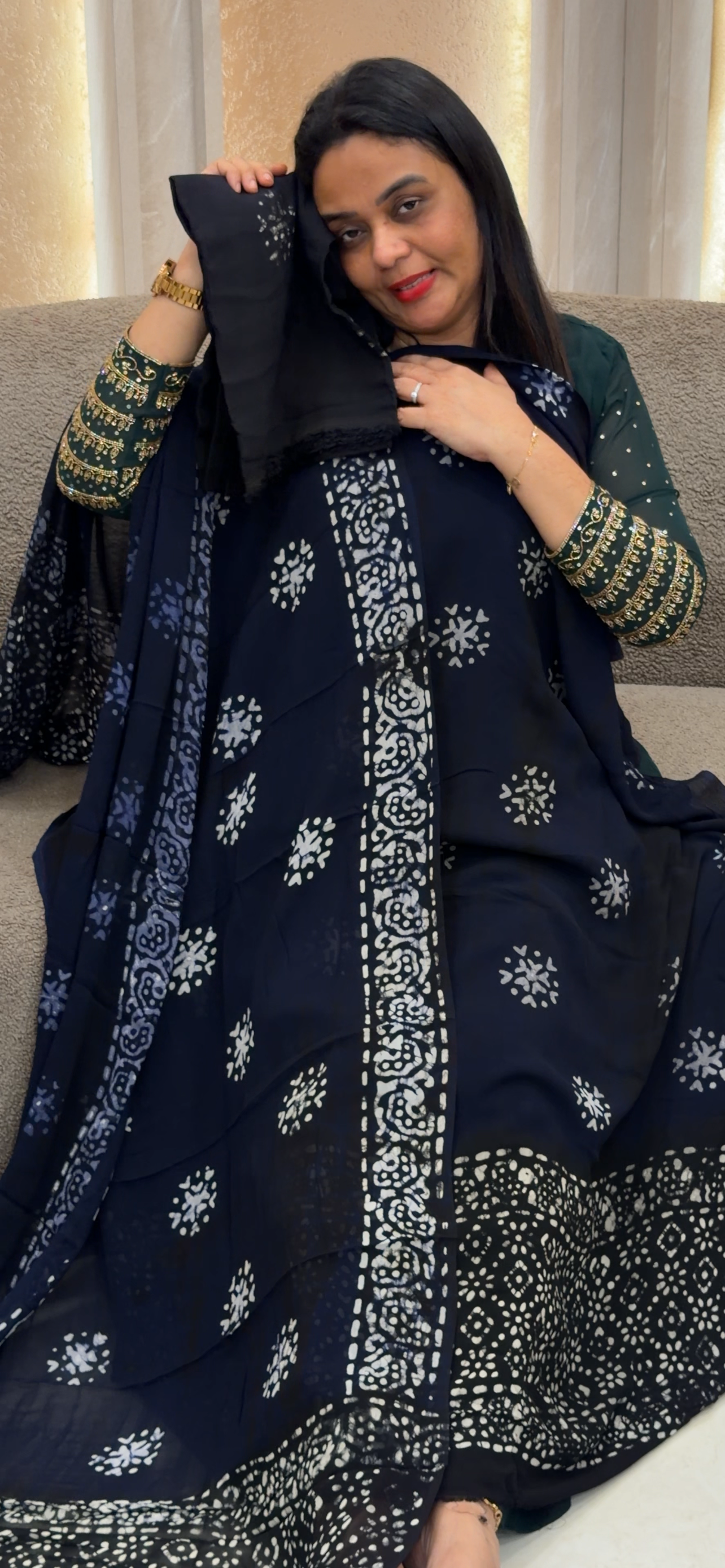 VISCOSE GEORGETTE UNSTITCHED SALWAR SUITS - IHA 33237