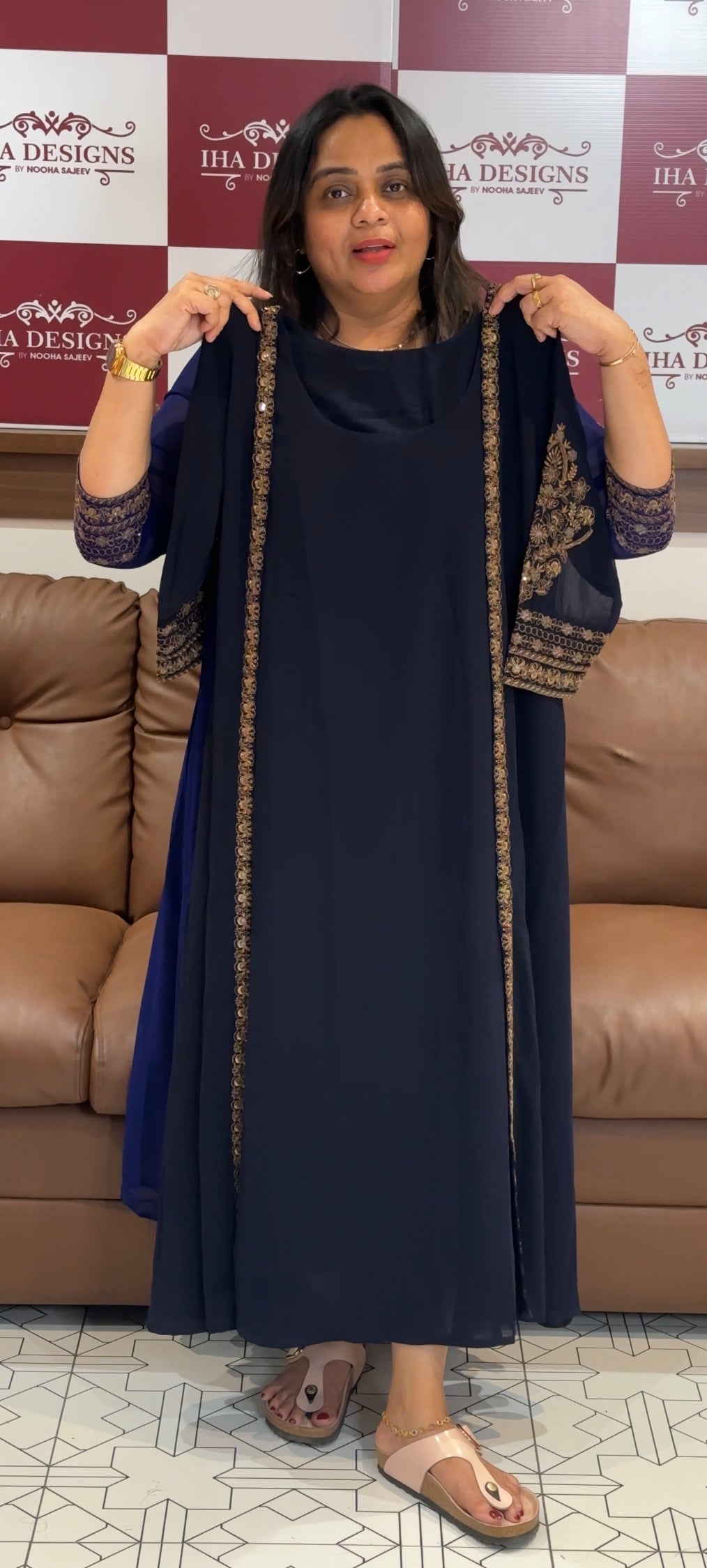 IHA'S IN- HOUSE ALINE TOP AND JACKET- IHA 27651