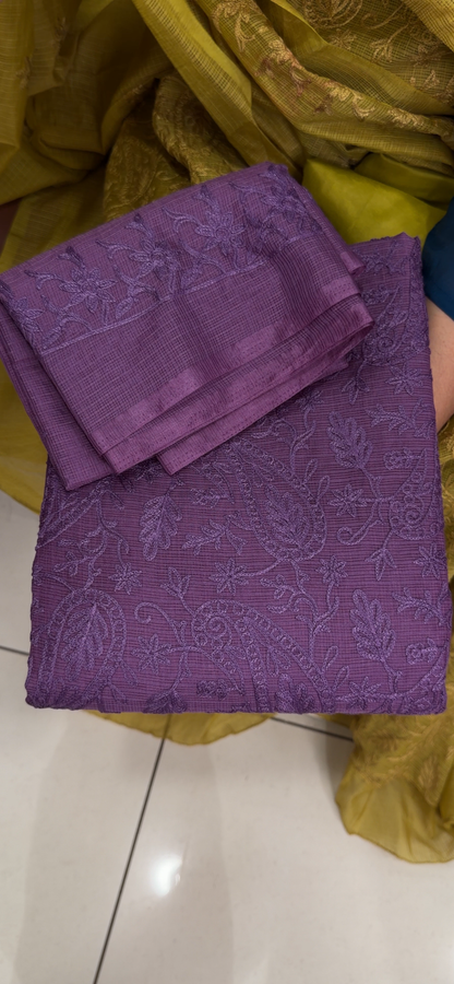 NET KOTA UNSTITCHED SALWAR SUITS -  IHA 34645