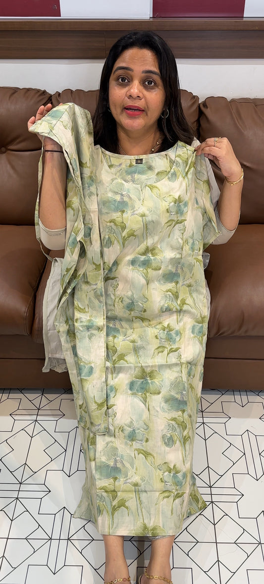 SEMI MODAL PRINTTED TOP AND BOTTOM - IHA 26713