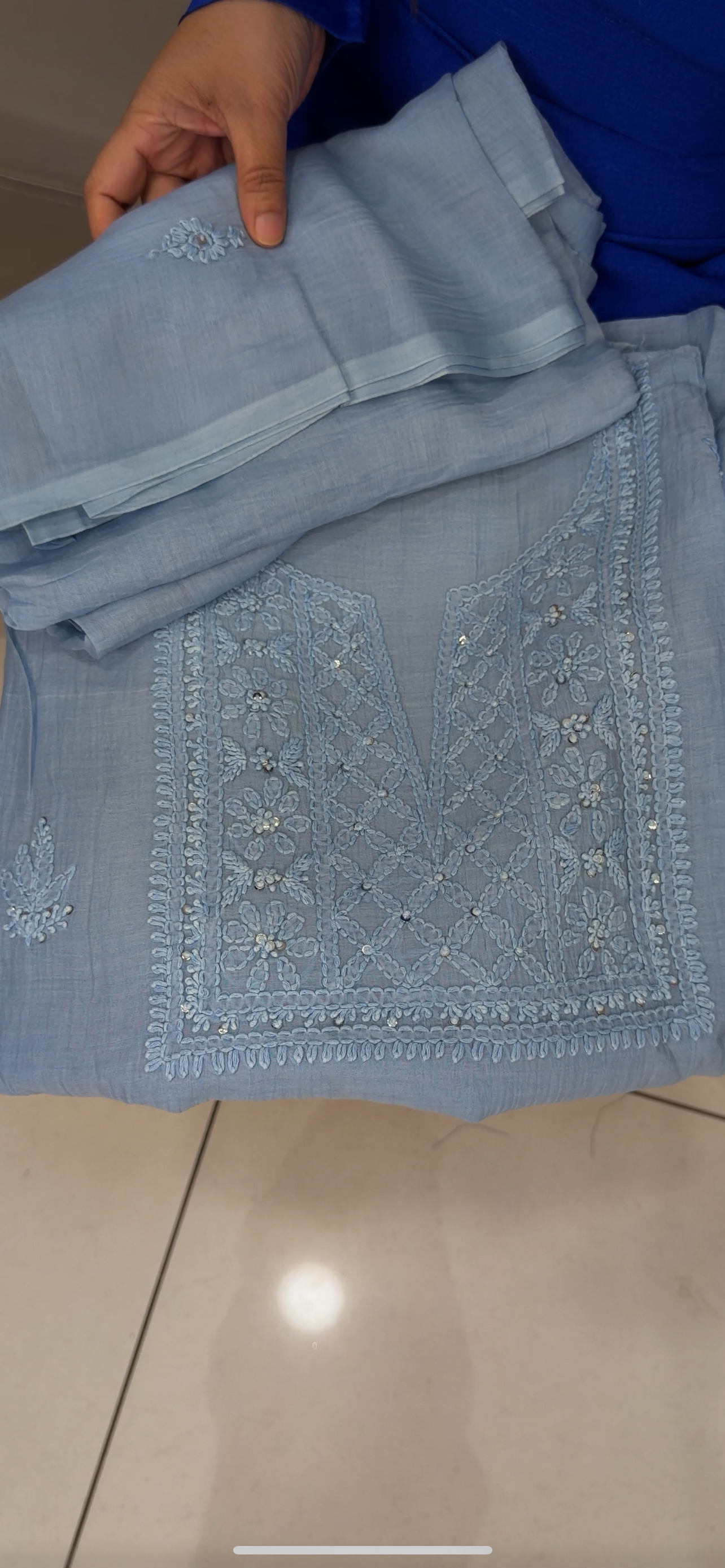 MALAI CHANDERI UNSTITCHED SALWAR SUITS - IHA 29798