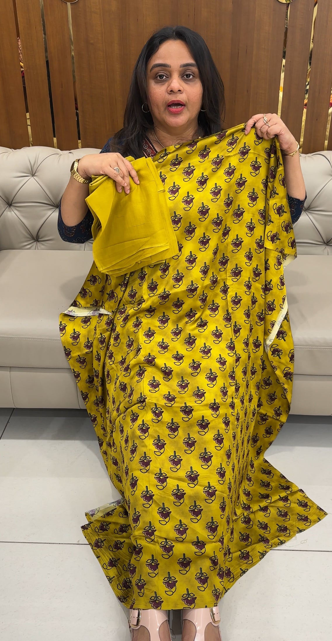 SEMI MODAL UNSTITCHED SALWAR SUITS - IHA 26910