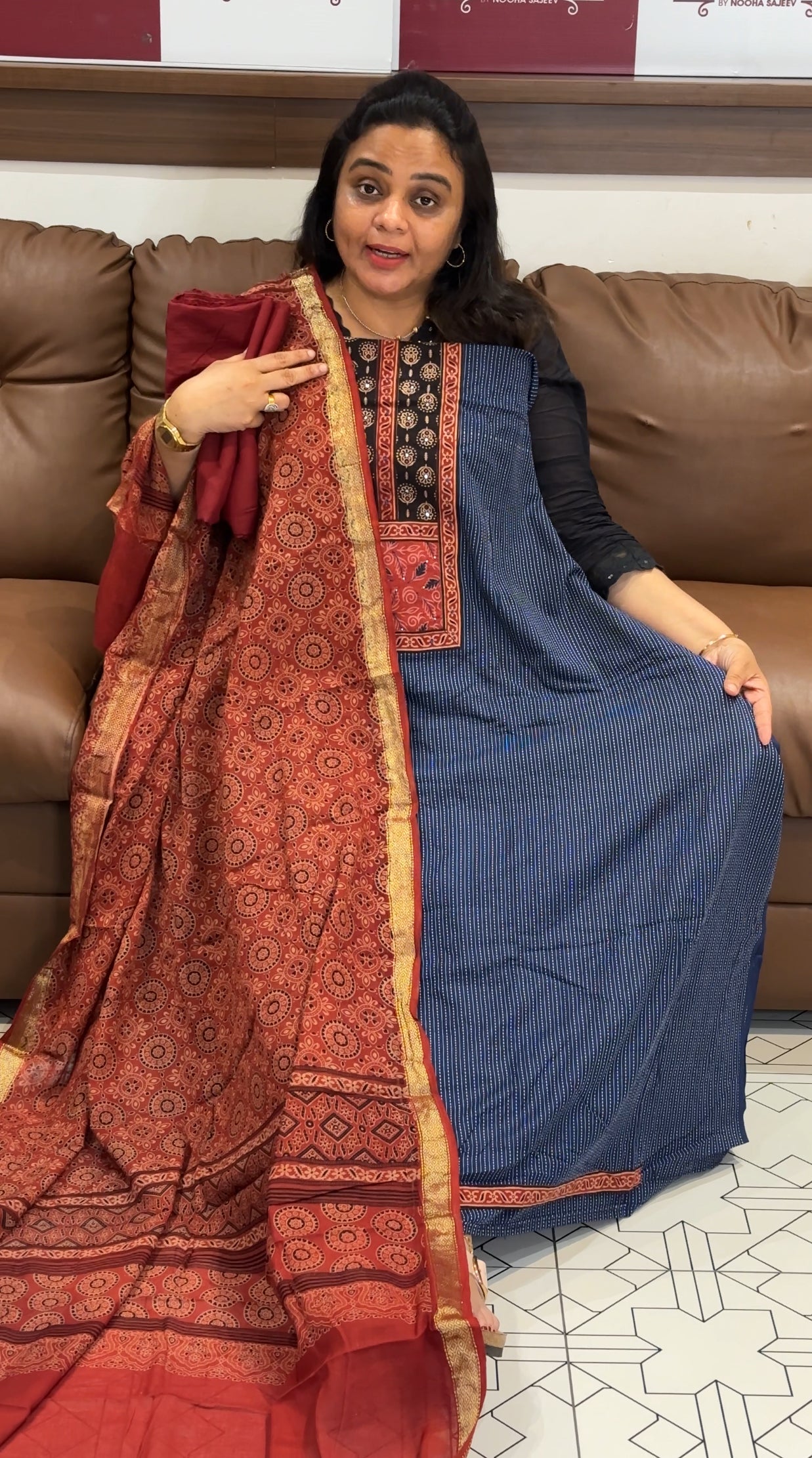 COTTON UNSTITCHED SALWAR SUITS - IHA 27909