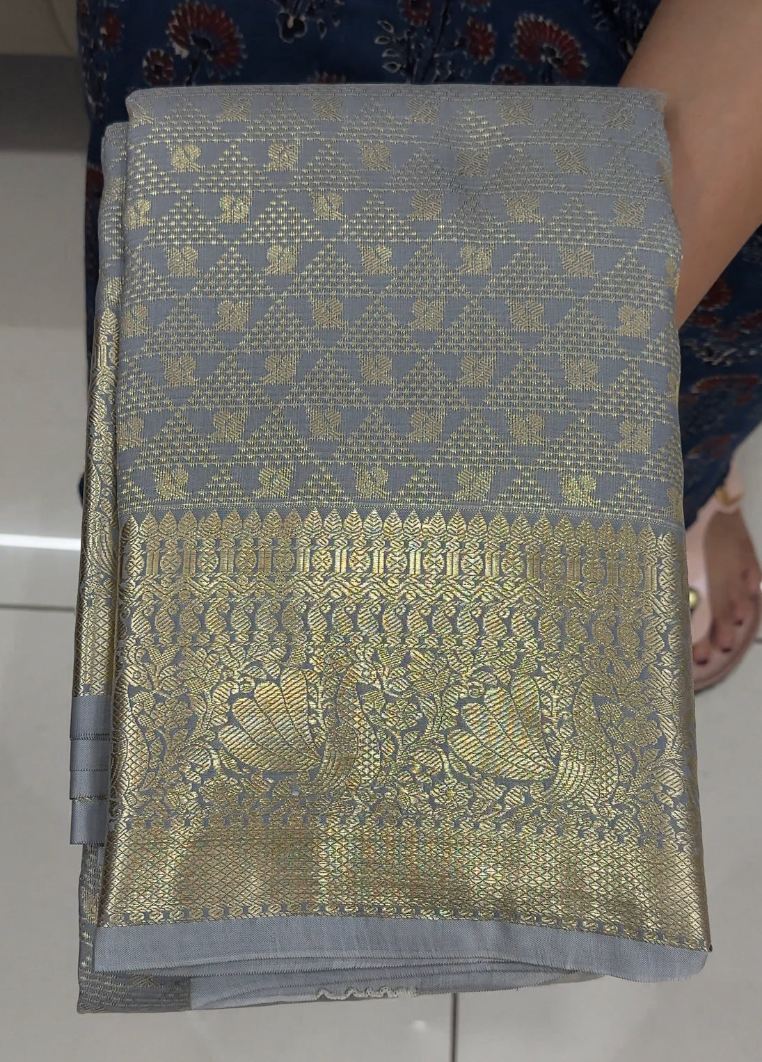 BROCADE KANCHIPURAM SILK SAREES - IHA 26936