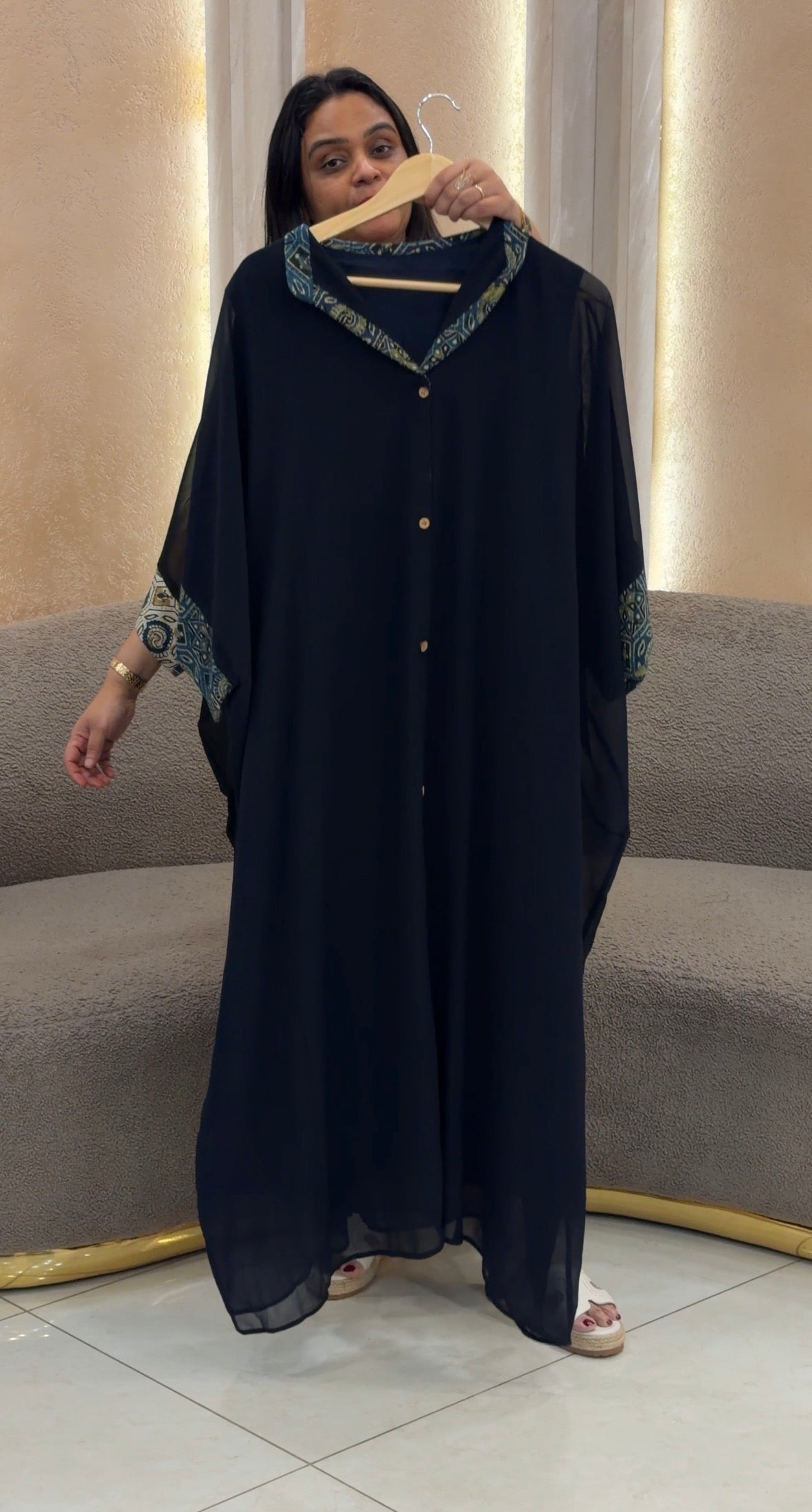 IHA'S IN- HOUSE GEORGETTE TOP - IHA 33388
