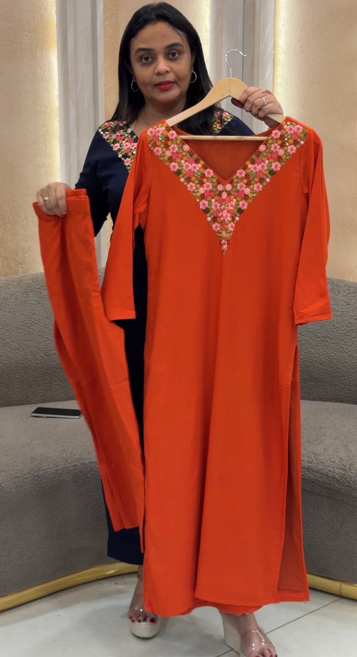 IHA'S IN-HOUSE RAYON TOP AND BOTTOM - IHA 33460