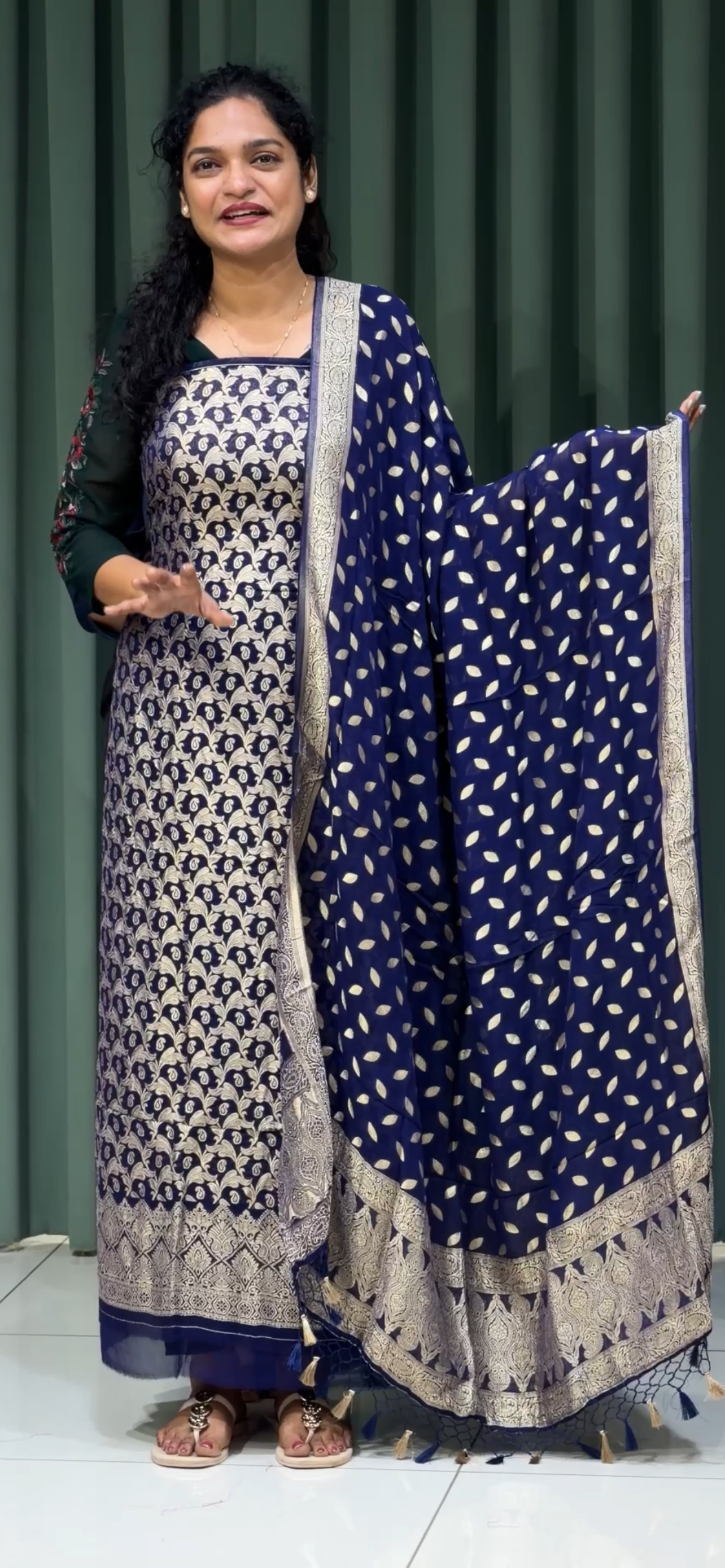SEMI BANARASI UNSTITRCHED SALWAR SUITS - IHA 33183