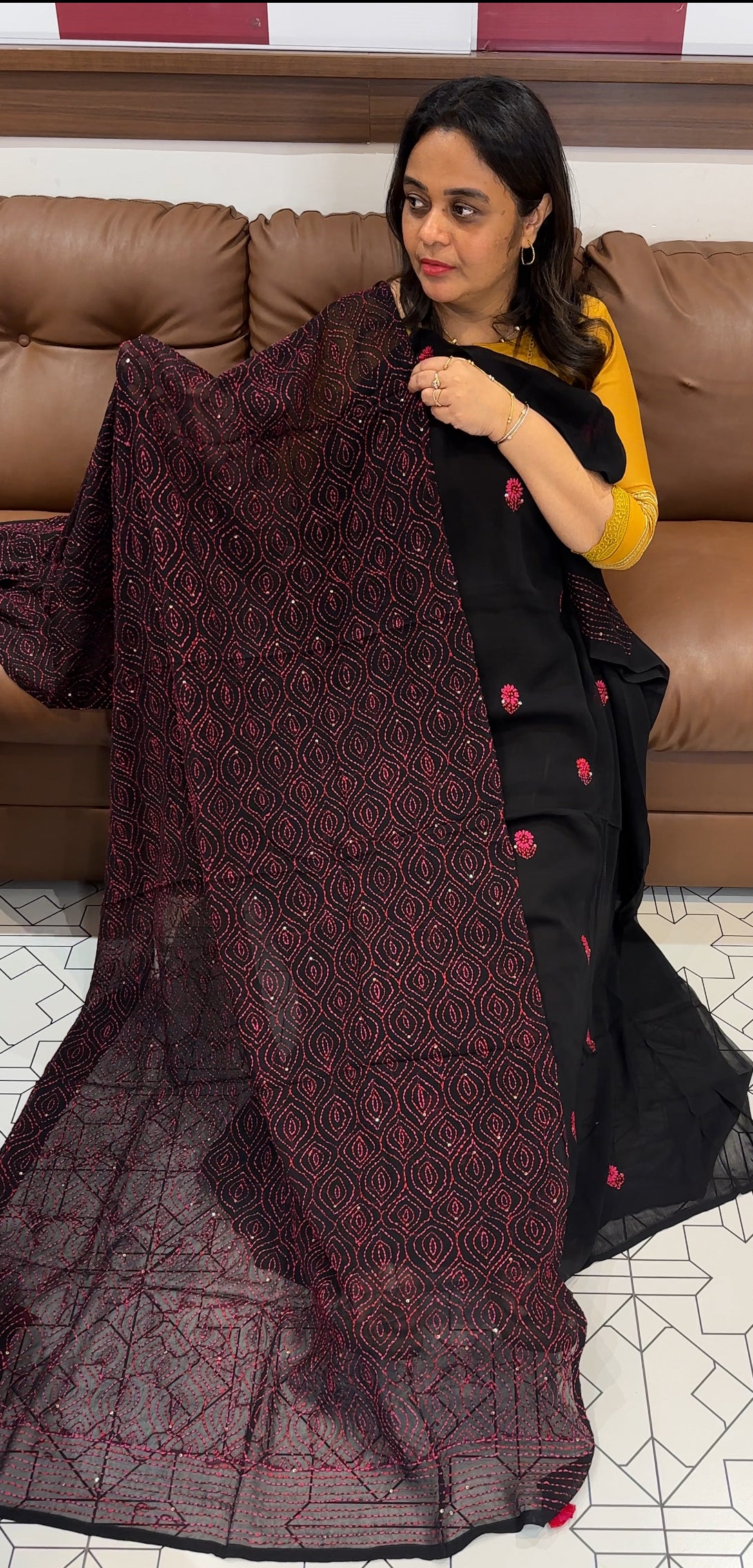 GEORGETTE UNSTITCHED SALWAR SUITS - IHA 26717