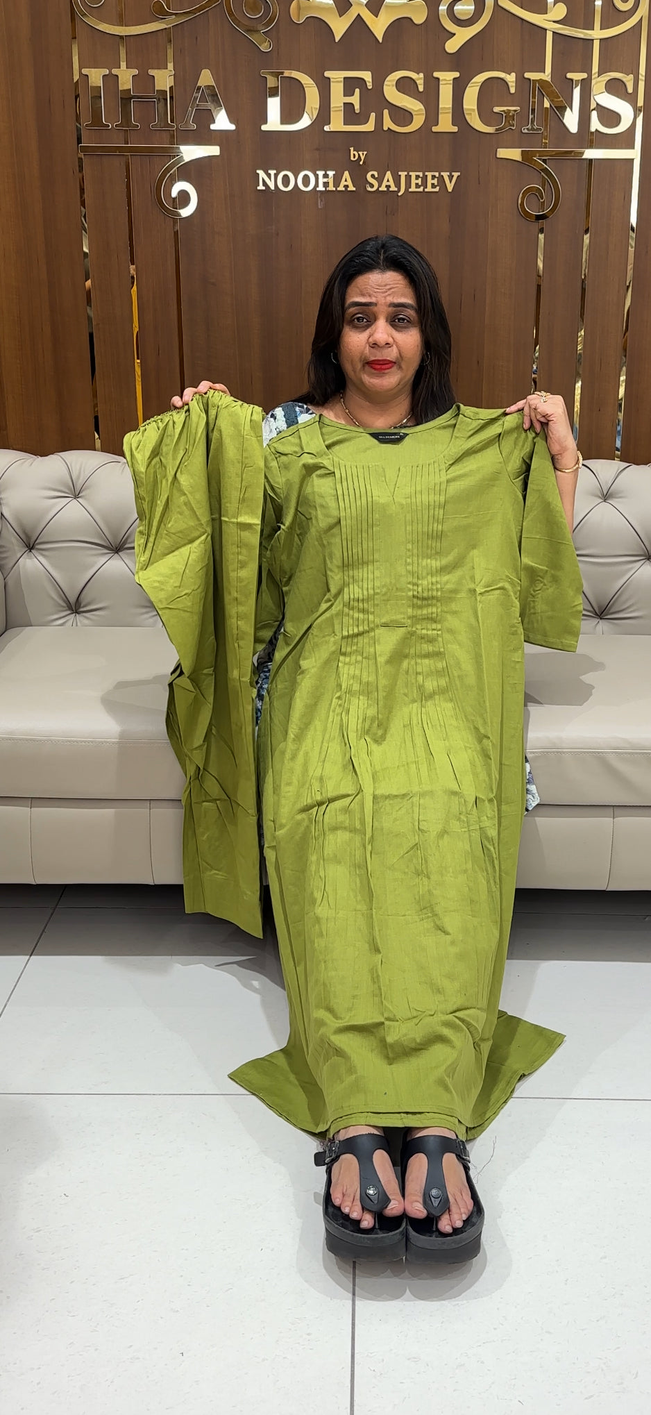IHA'S IN-HOUSE COTTON TOP AND BOTTOM - IHA 23345