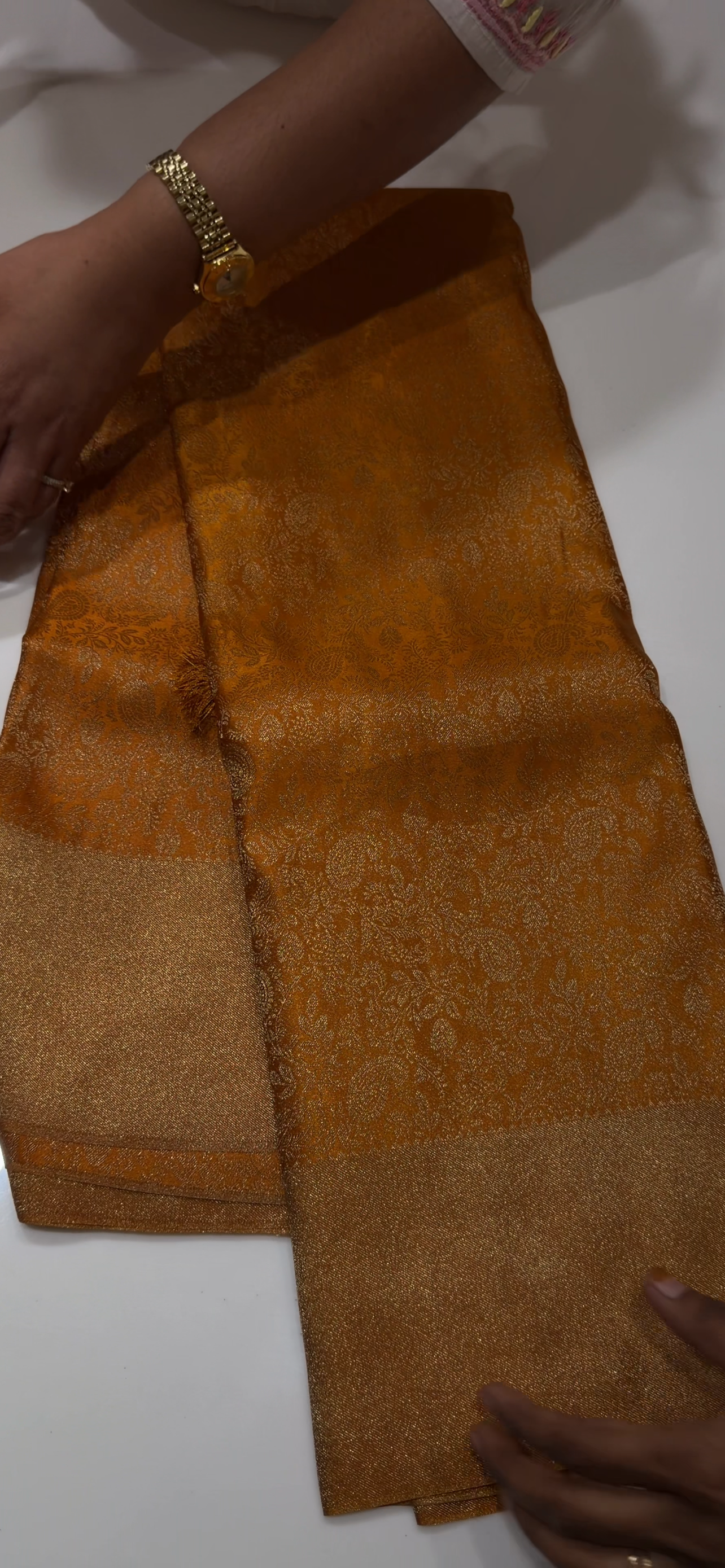 SEMI BROCADE SAREES - IHA 34536