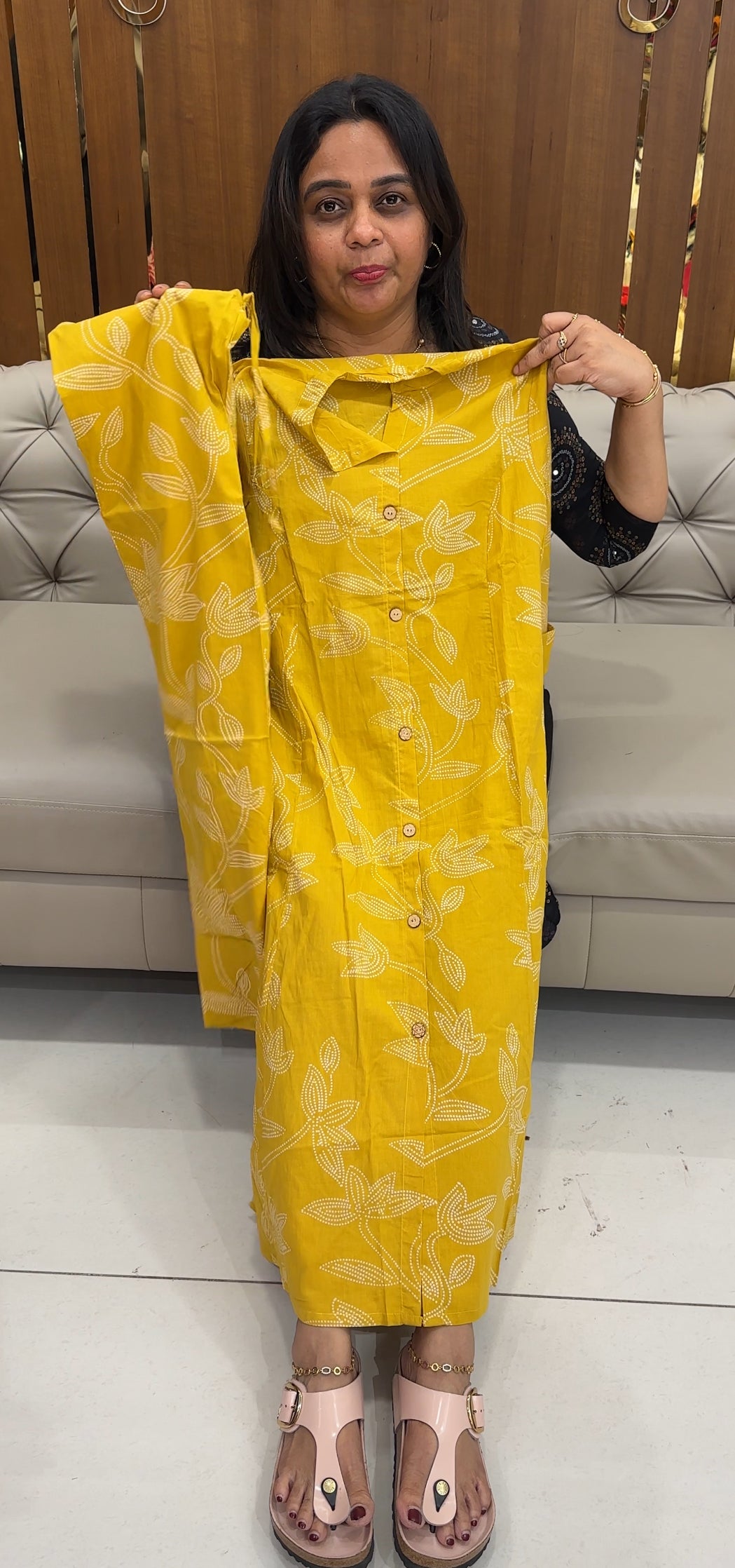 PRINTED COTTON TOP AND BOTTOM - IHA 26866
