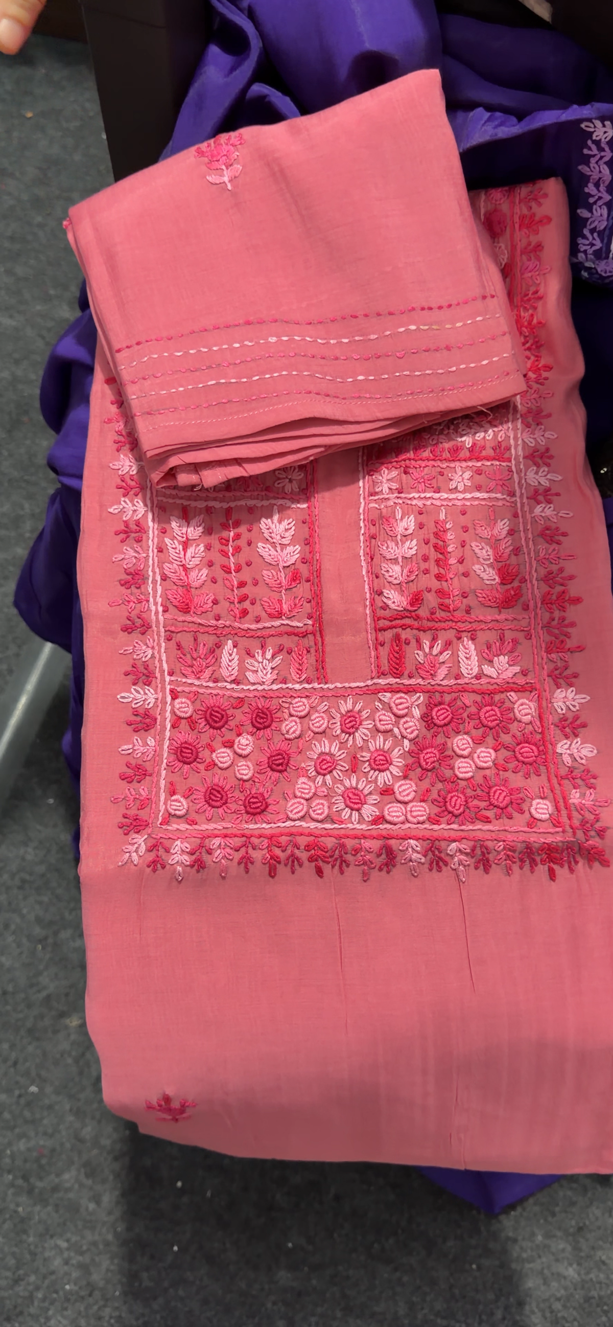 MALAI CHANDERI  UNSTITCHED SALWAR SUITS - IHA 36050