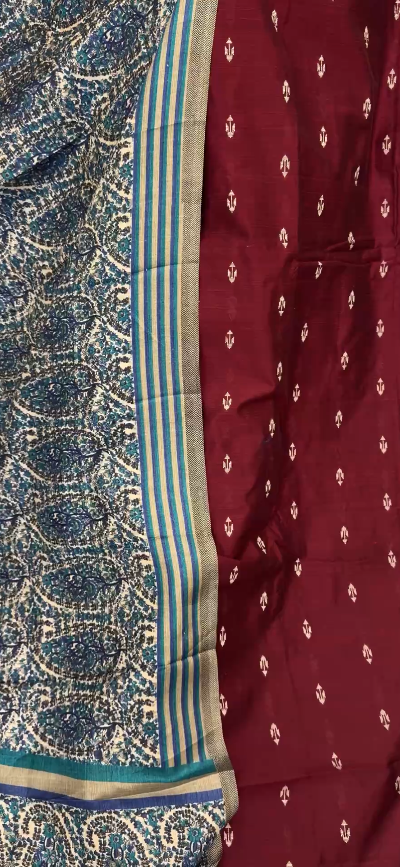 SLUB SILK UNSTITCHED SALWAR SUITS - IHA 33276