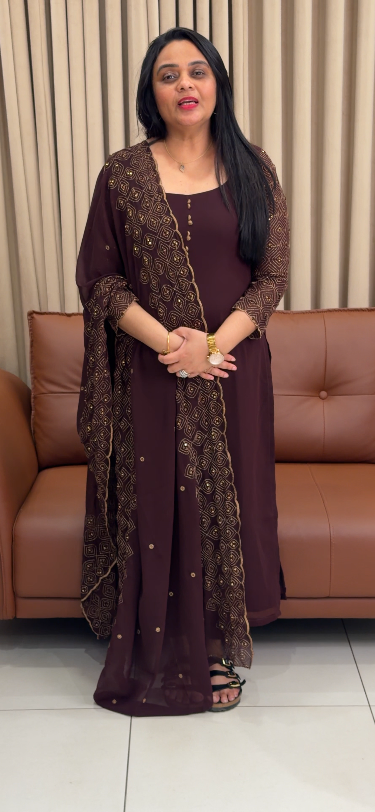 FAUX GEORGETTE UNSTITCHED SALWAR SUITS - IHA 34781