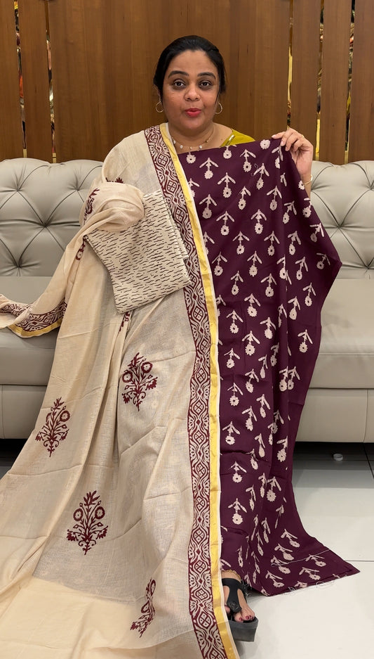 BATIK PRINTED UNSTITCHED SALWAR SUITS - IHA 28574