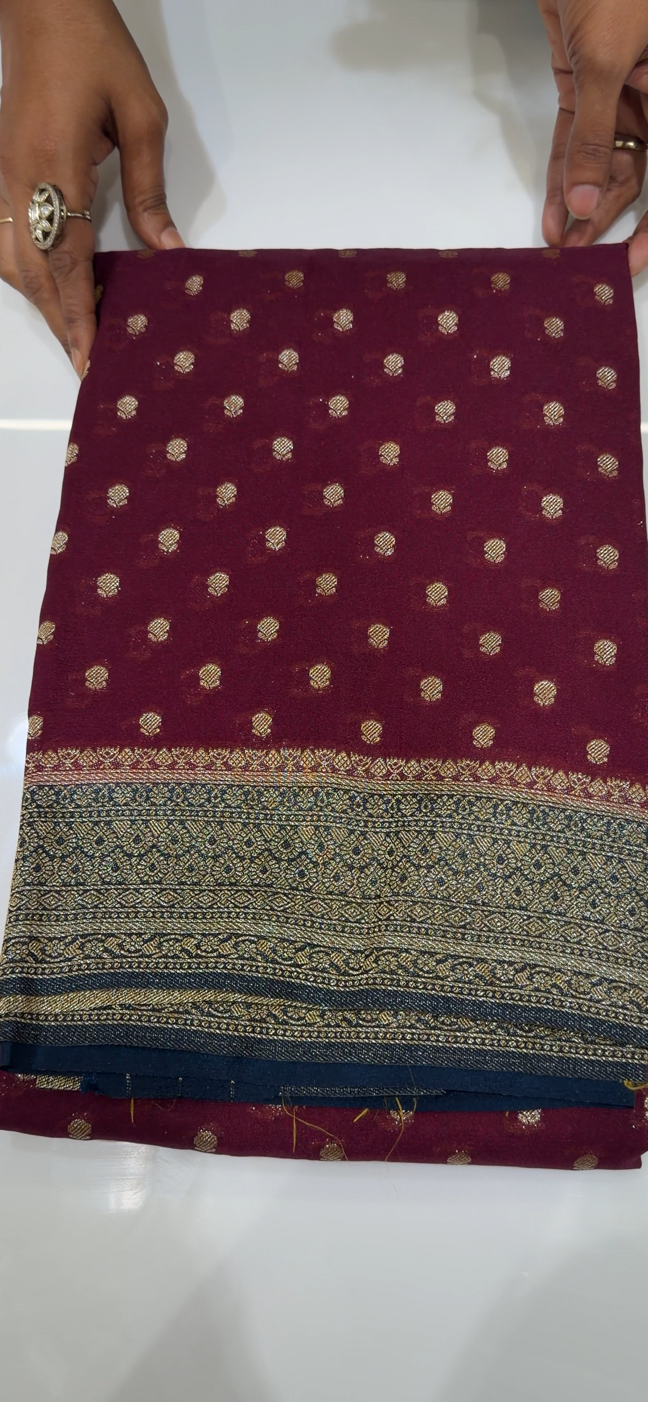 SEMI BANARASI  SAREES - IHA 35153