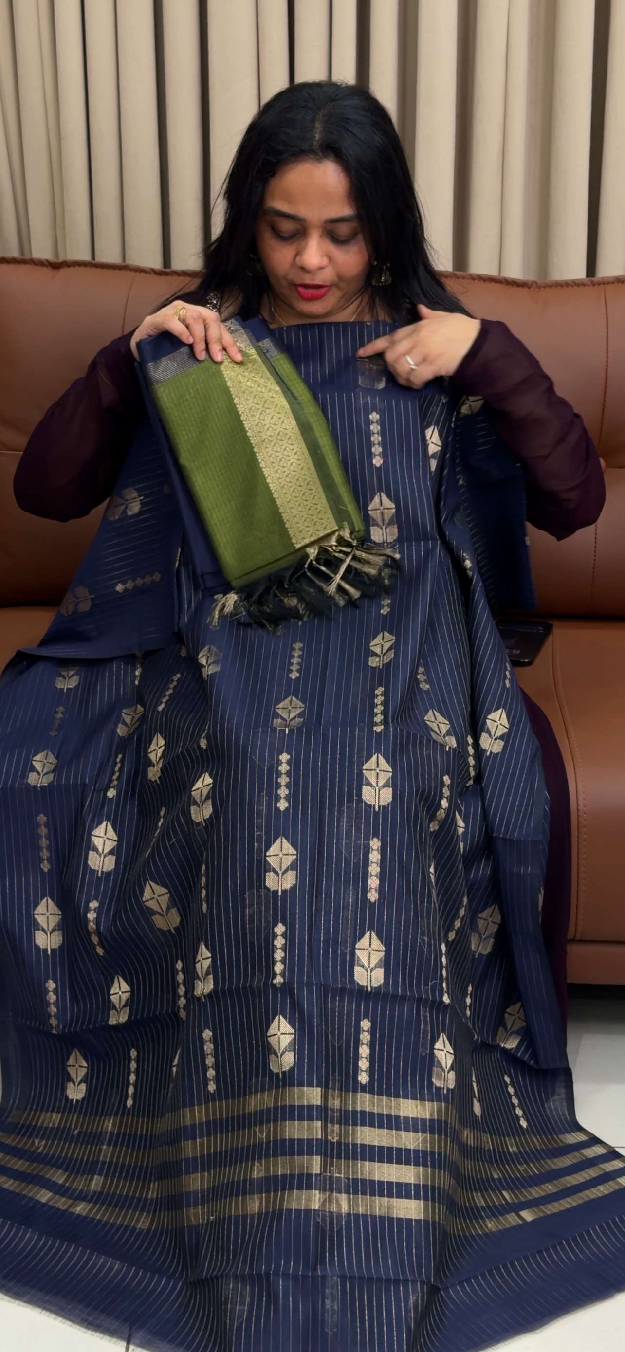BANARASI UNSTITCHED SALWAR SUITS - IHA 34486