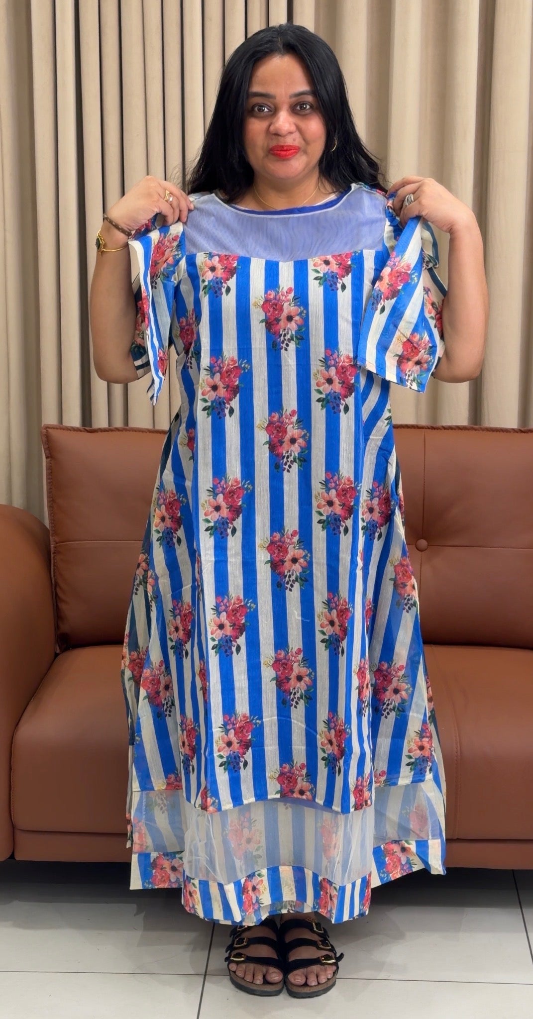IHA'S IN-HOUSE PRINTED FROCKS - IHA 35206