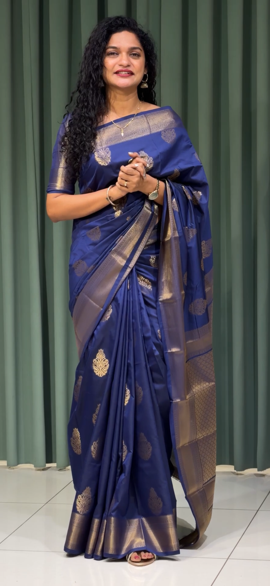 SEMI SOFT SILK SAREES - IHA 32981