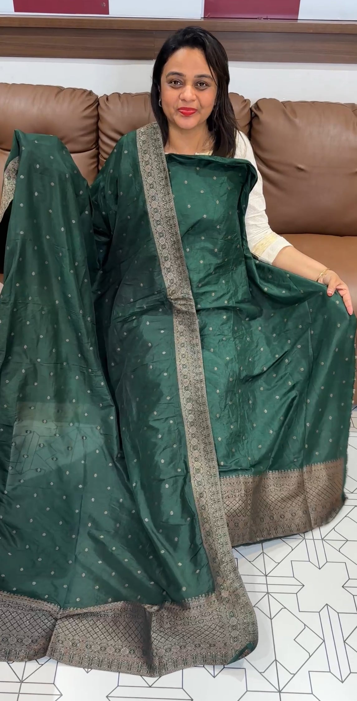FORWARD SEMI BANARSI UNSTITCHED SALWAR SUITS - IHA 24696