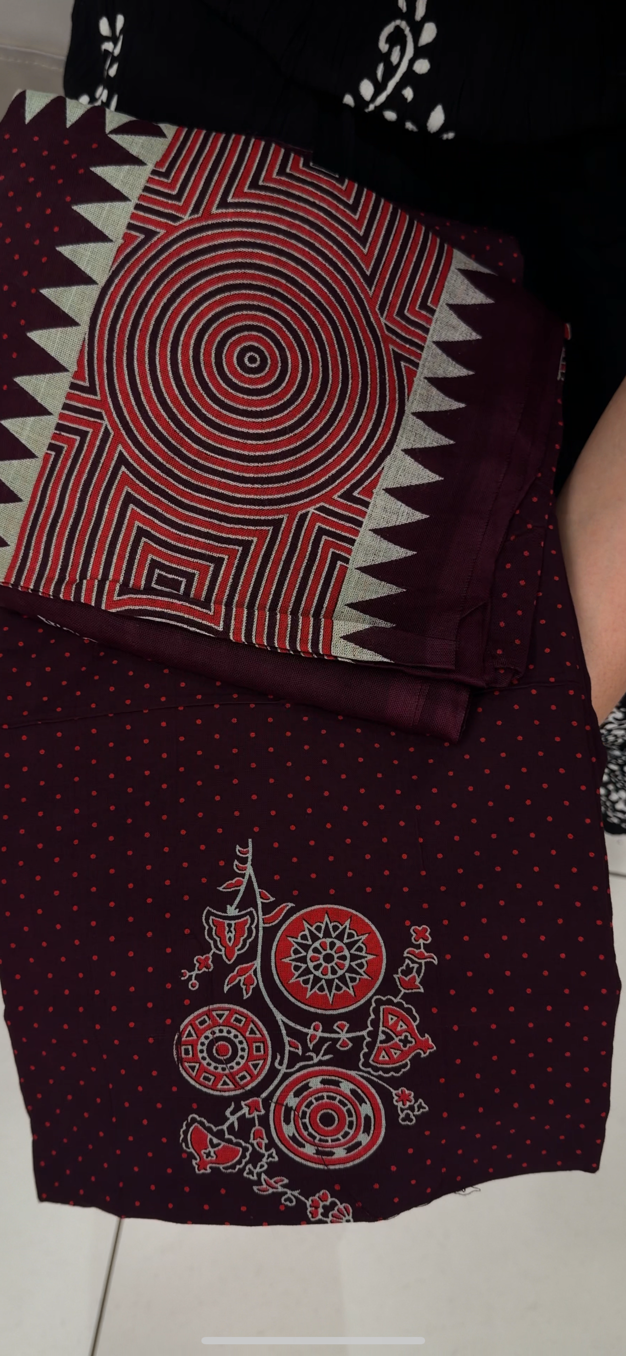 COTTON AJRAKH UNSTITCHED SALWAR SUITS - IHA 29189