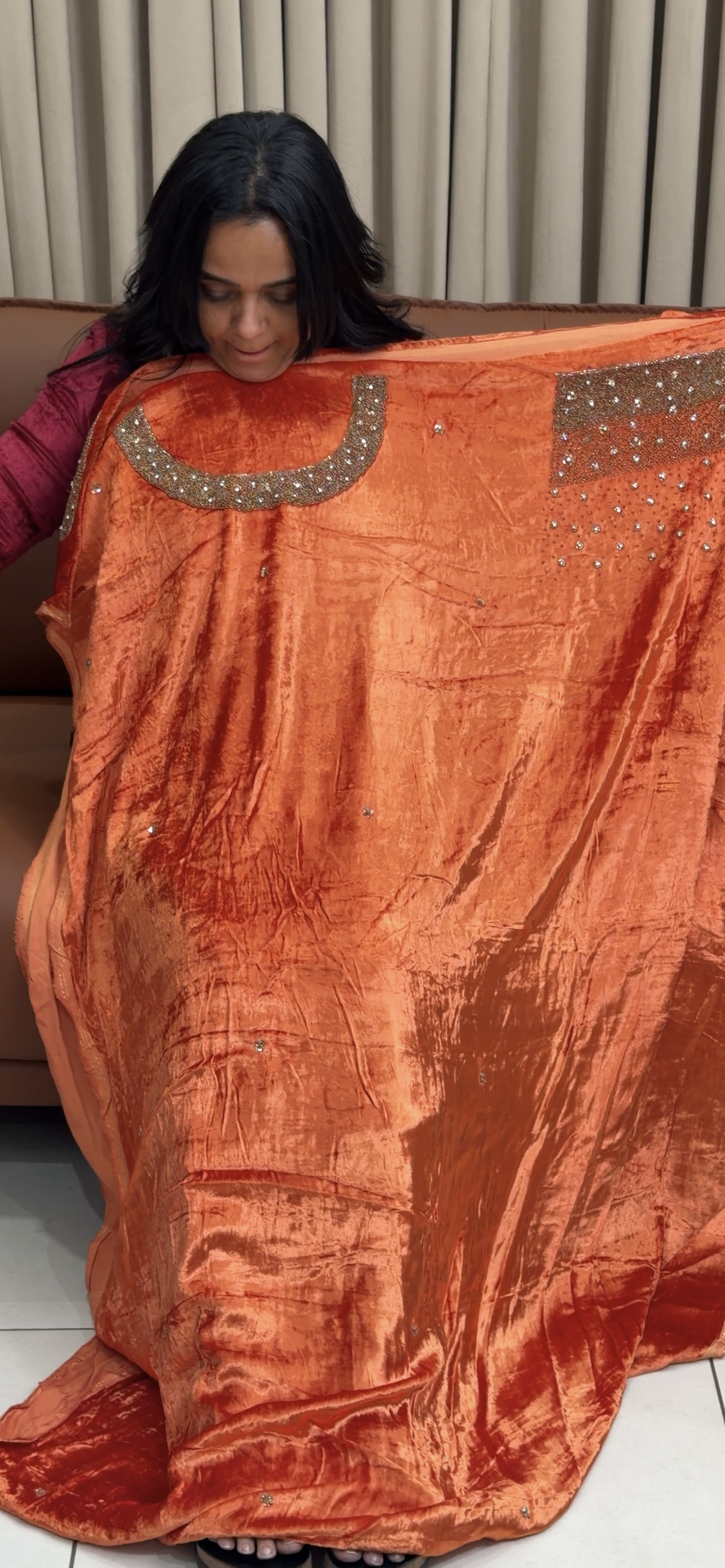 VISCOSE VELVET UNSTITCHED SALWAR SUITS - IHA 35053