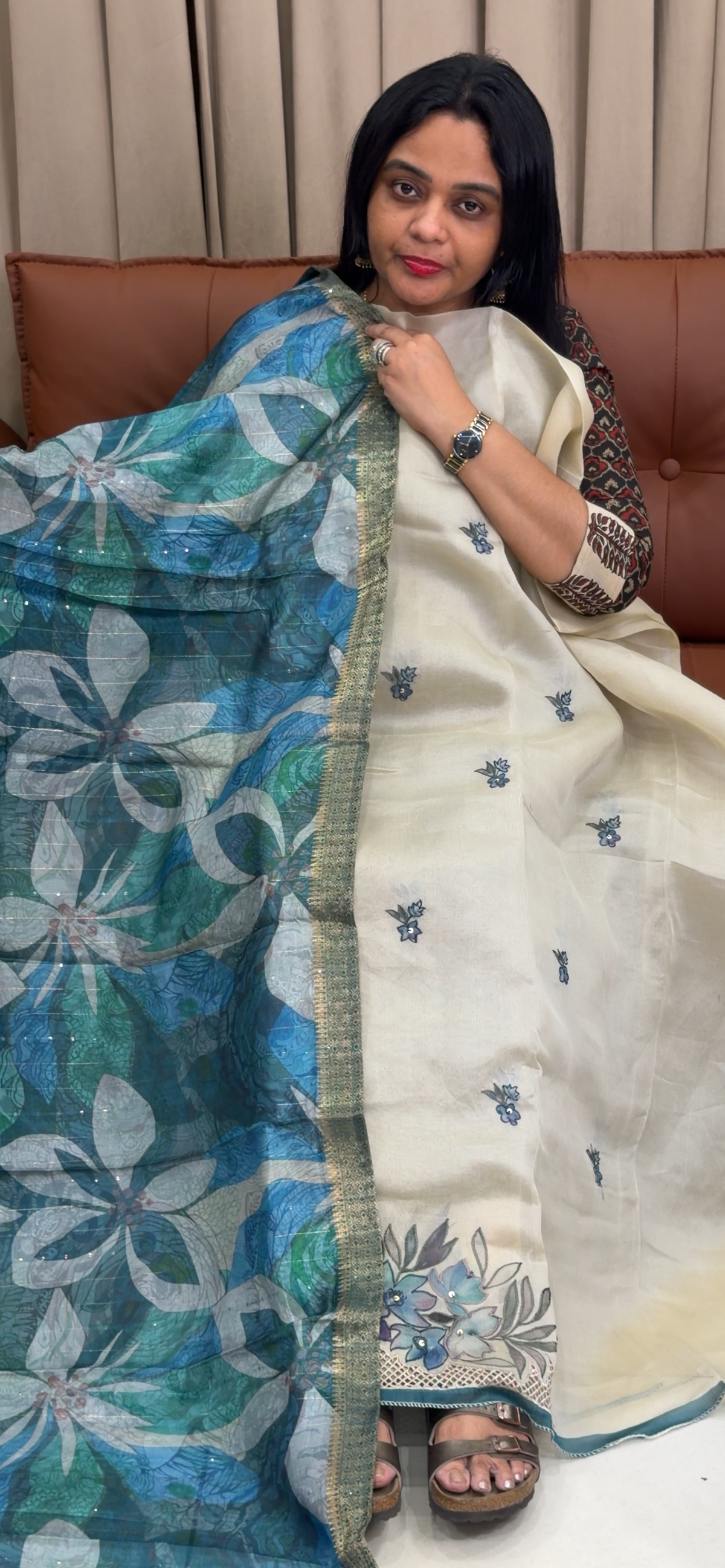 GEORGETTE UNSTITCHED SALWAR SUITS - IHA 35727
