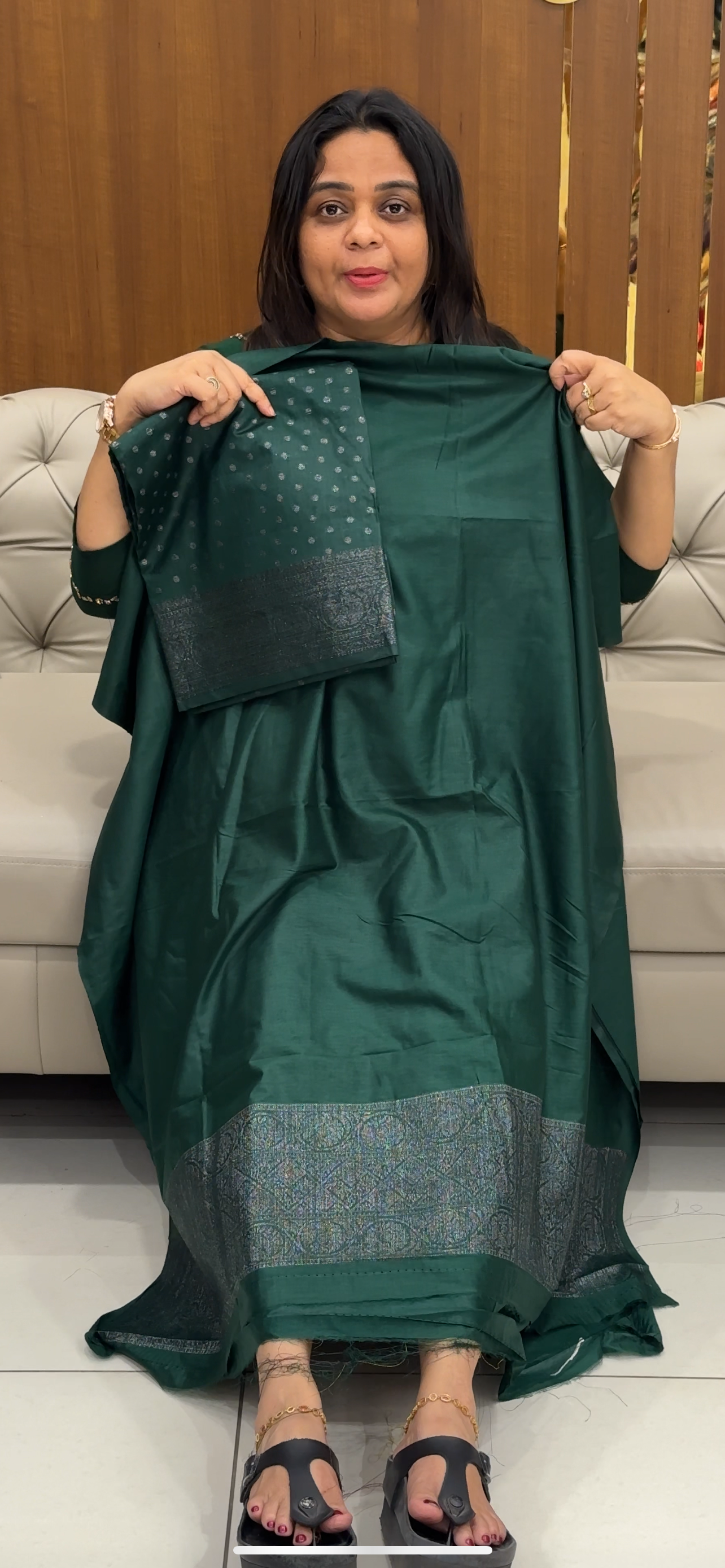 BANARASI TUSSUR UNSTITCHED SALWAR SUITS - 28580